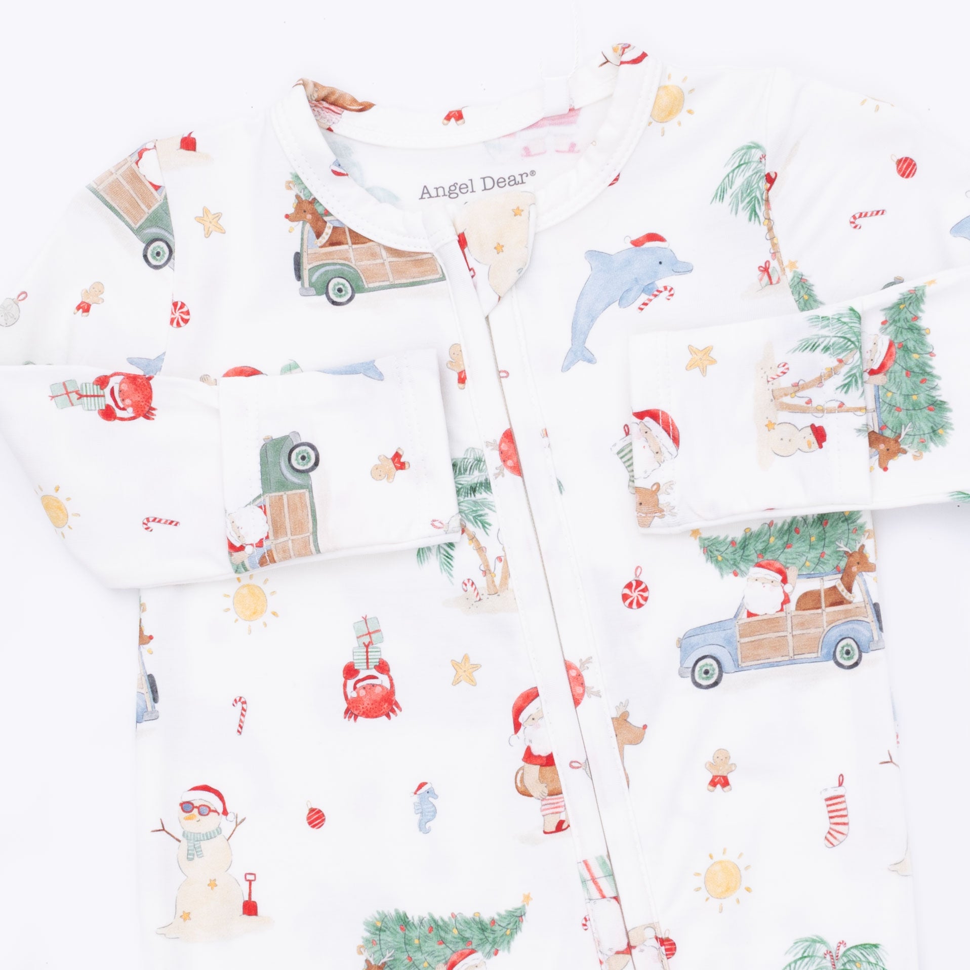 2 Way Zipper Footie | Beach Christmas