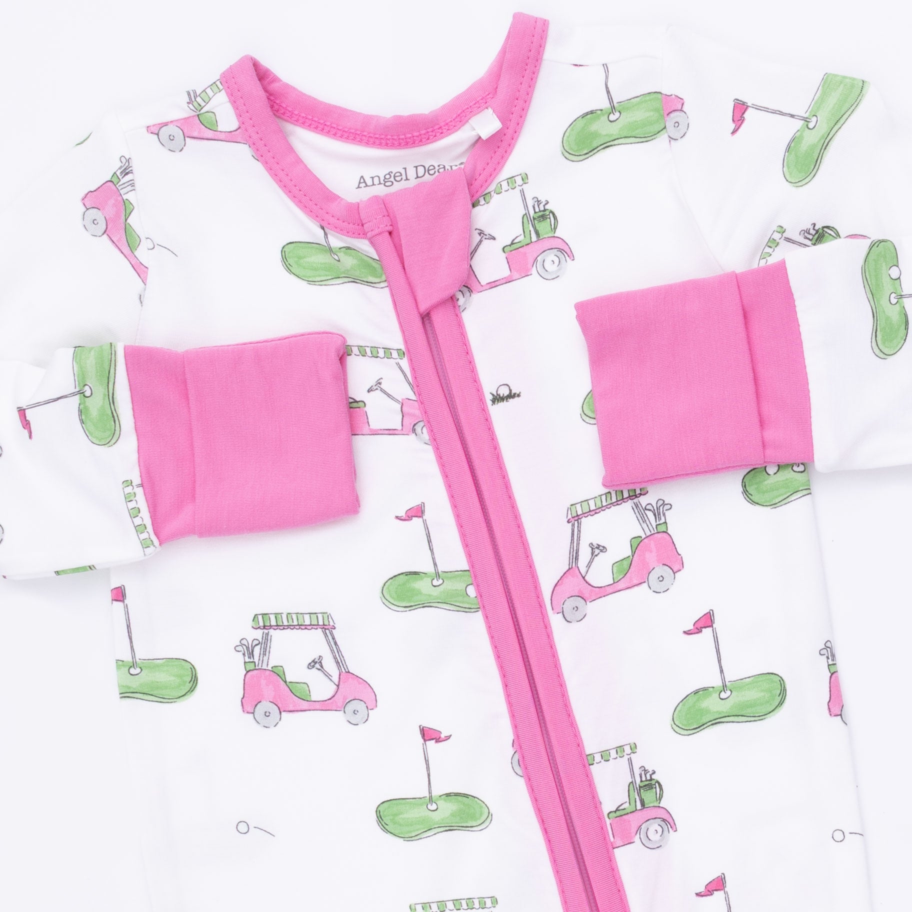 Convertible Romper | Golf Carts Pink