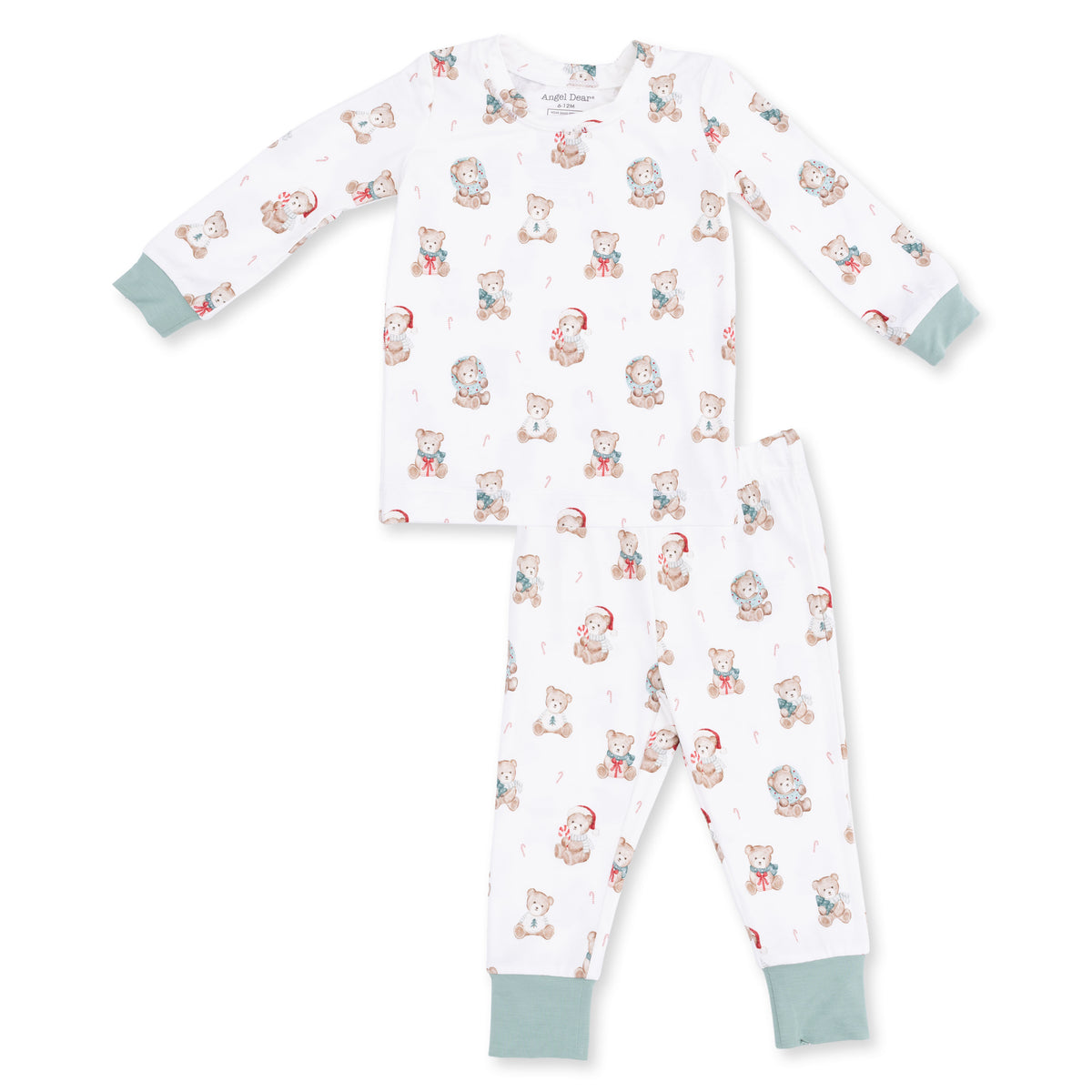 Long Sleeve Pajama Set | Christmas Teddy Bears