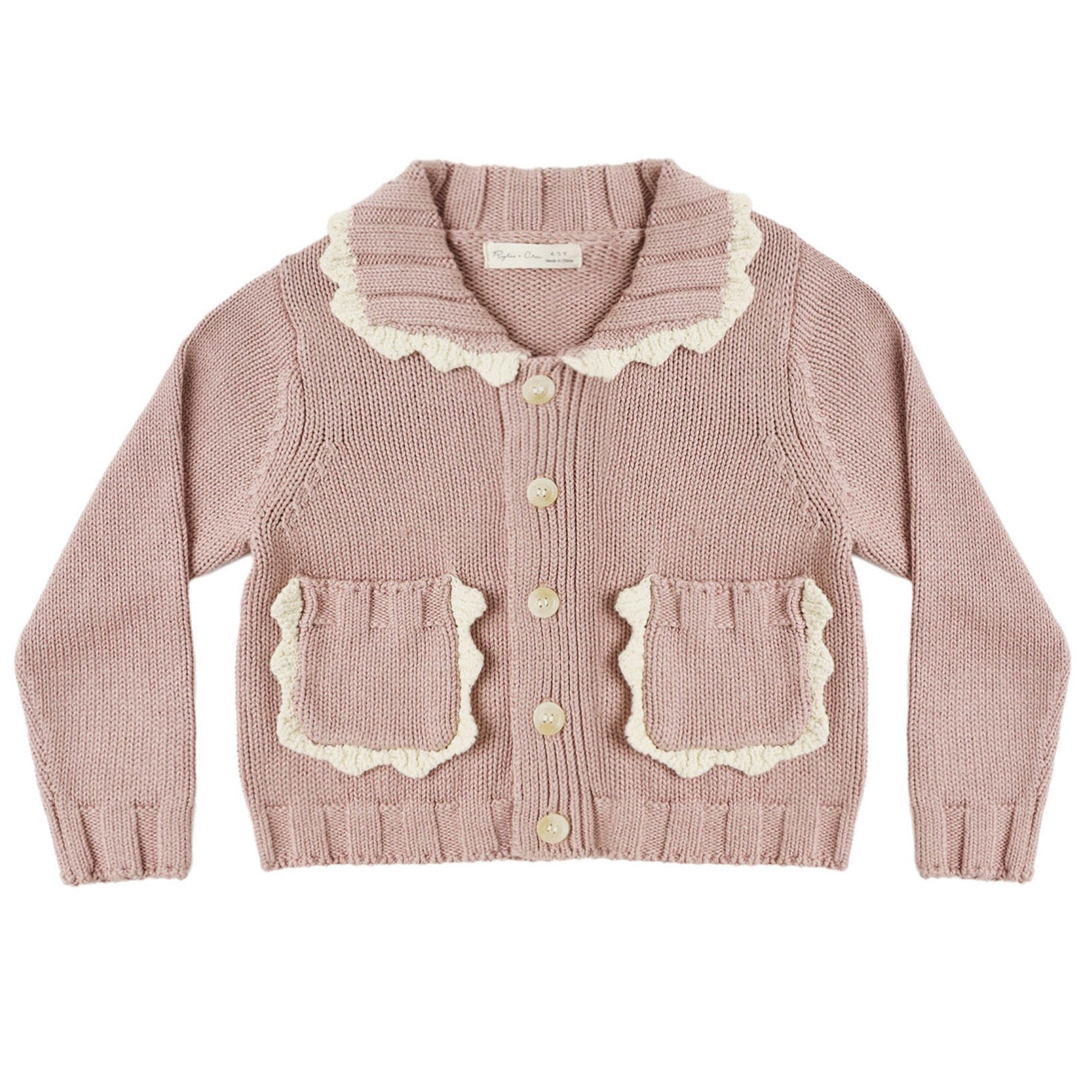 Collared Cardigan | Rosewood