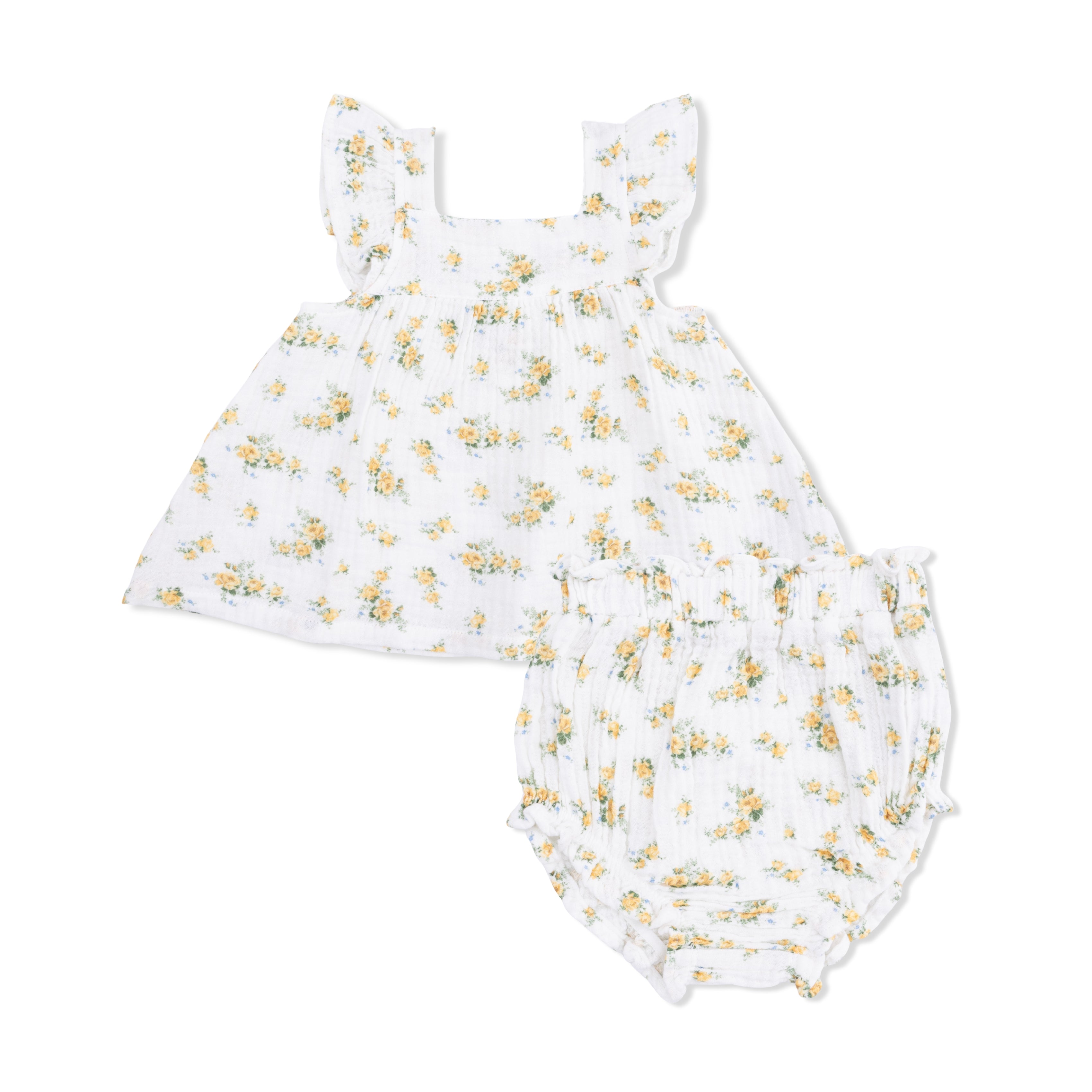 Pinafore & High Waisted Bloomer | Sunshine Roses