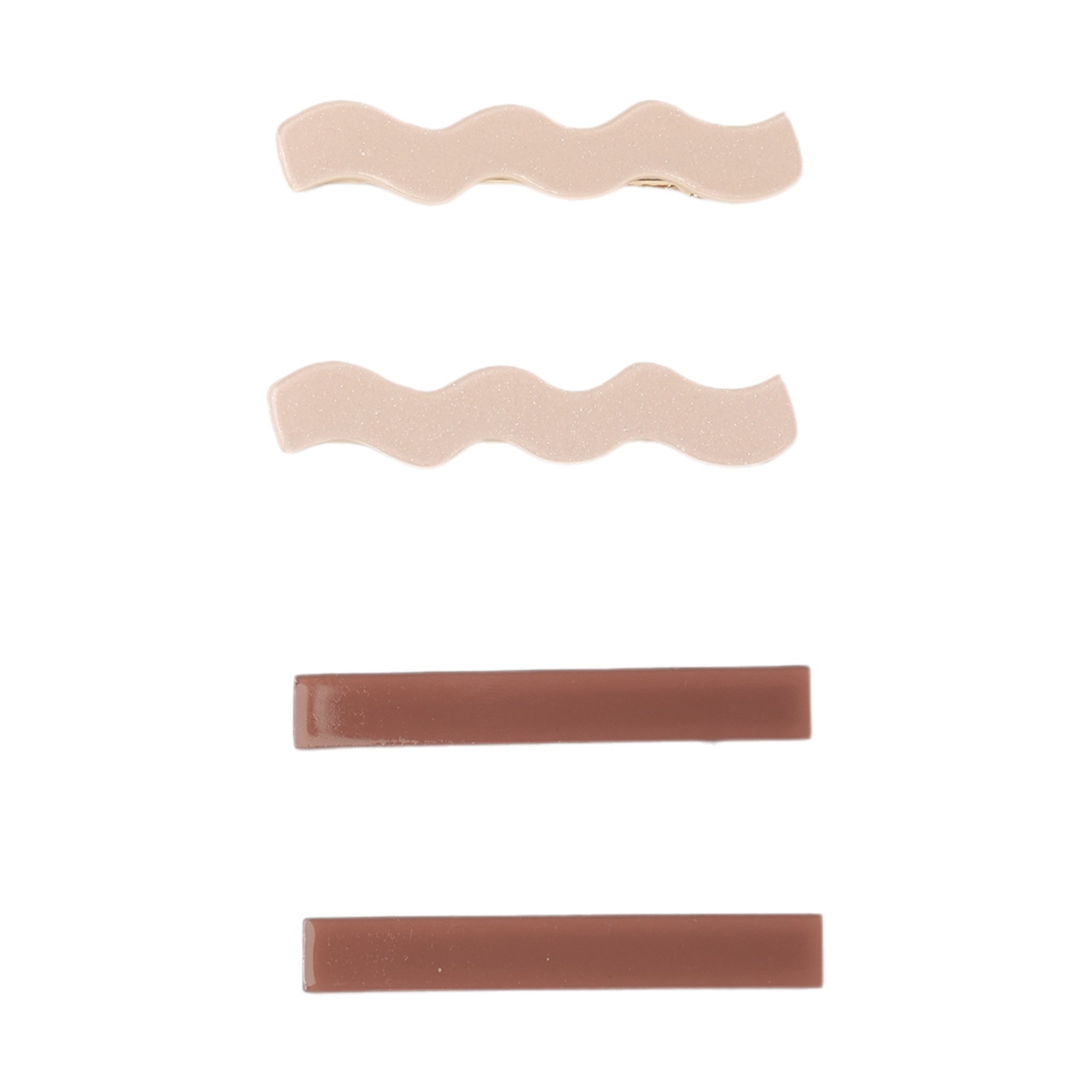 Wavy Clip Set | Petal + Mulberry