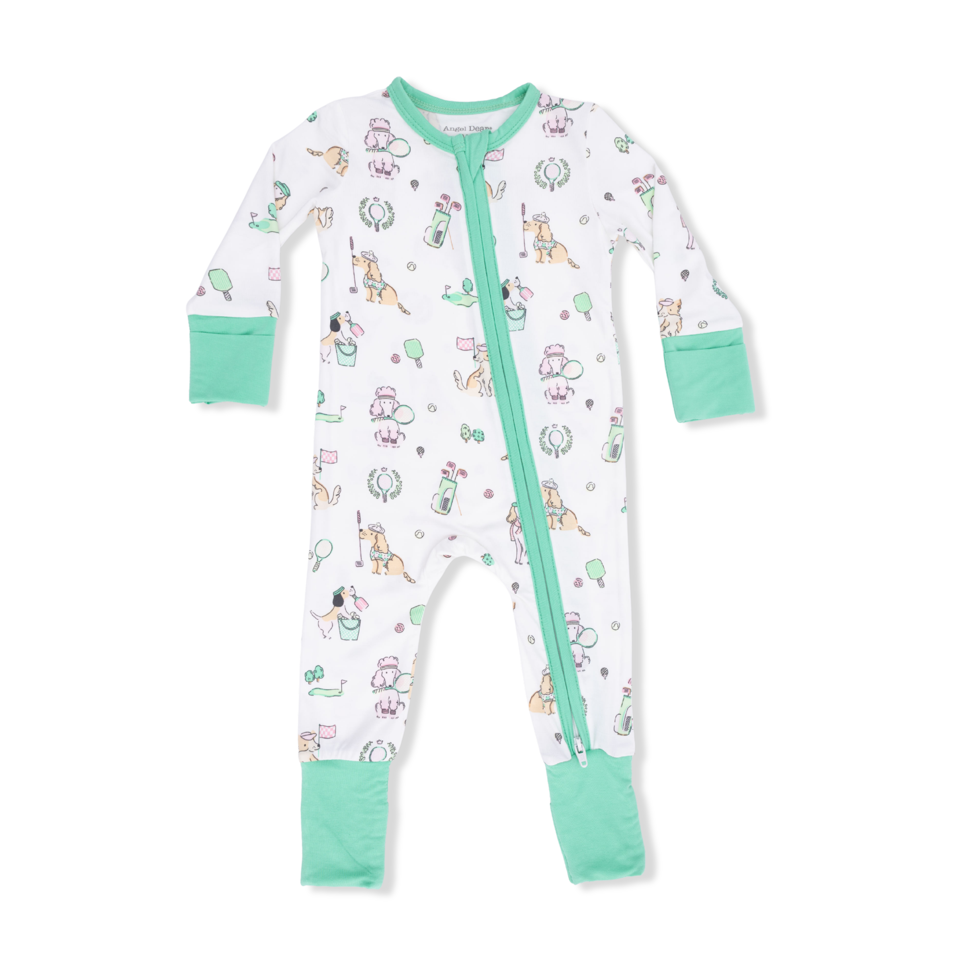 Convertible Romper | Country Club Dogs Pink