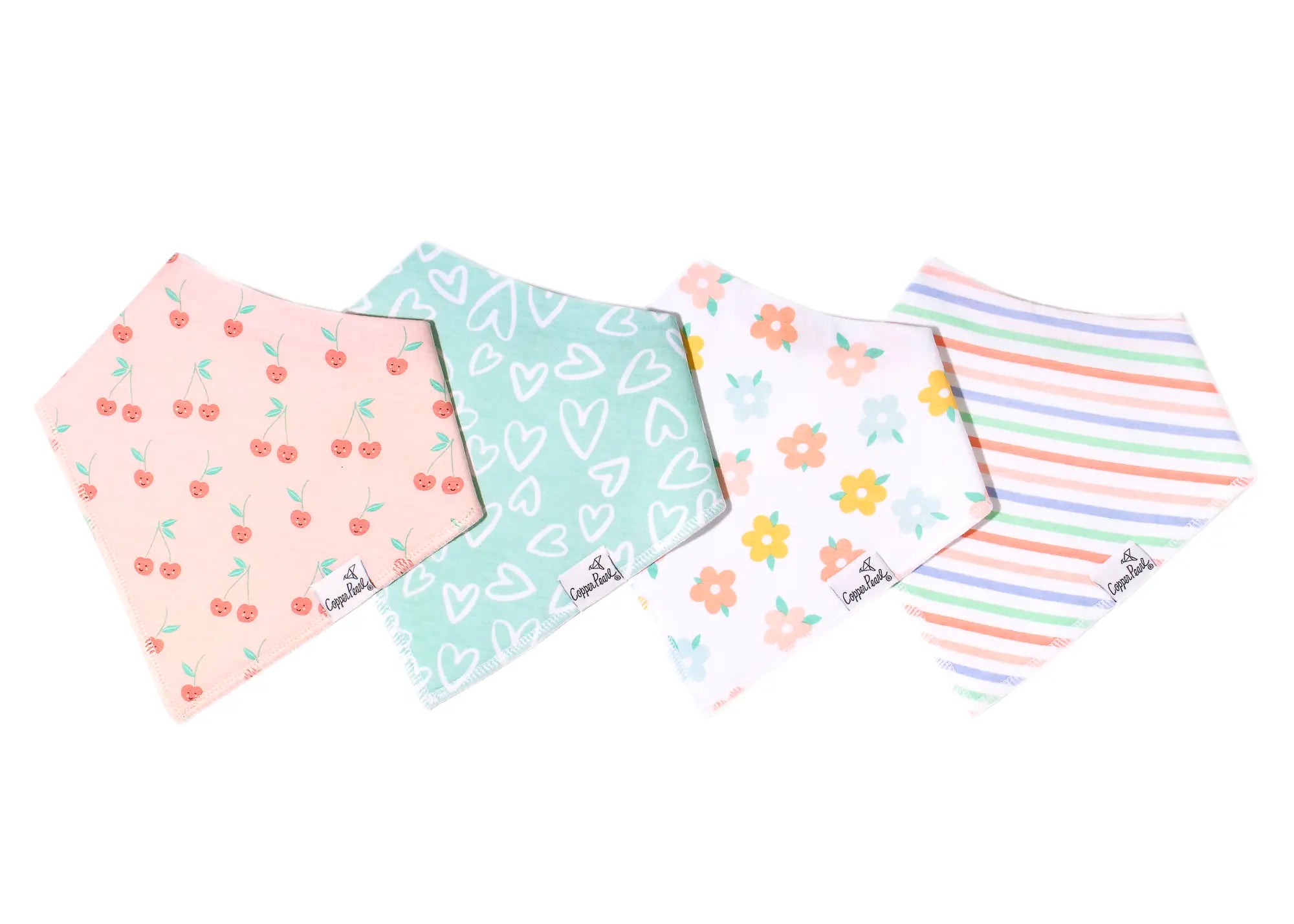 Copper Pearl Bandana Bib Set (4-pack)