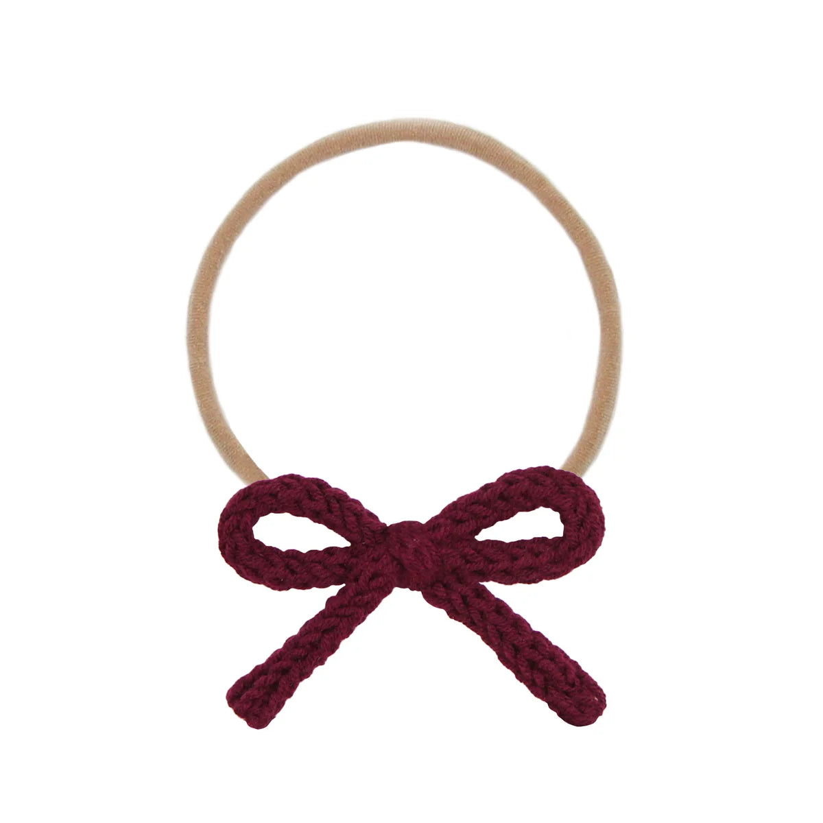 Crochet Nylon Bow Headband