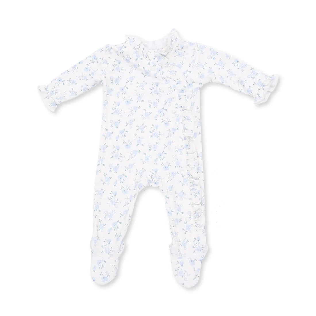 Kimono Ruffle Snap Footie | Rose Briar