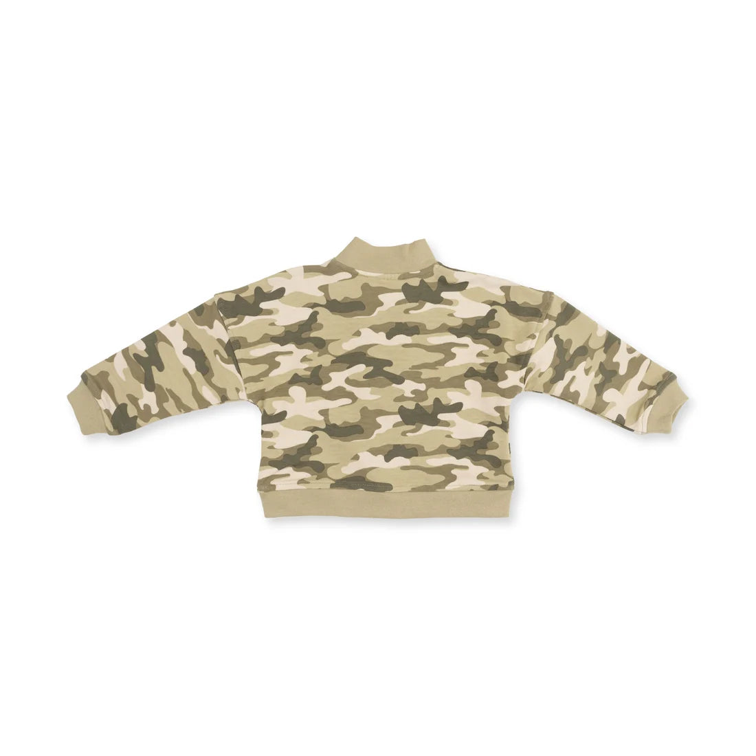 Half Zip Sweatshirt | Camo French Terry