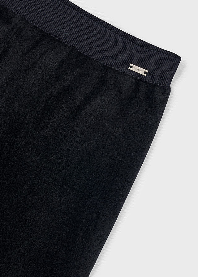 Black Velvet Leggings