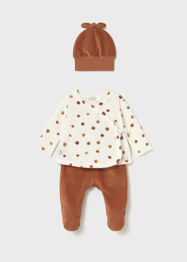 Polka Dot 3-piece Knit Set