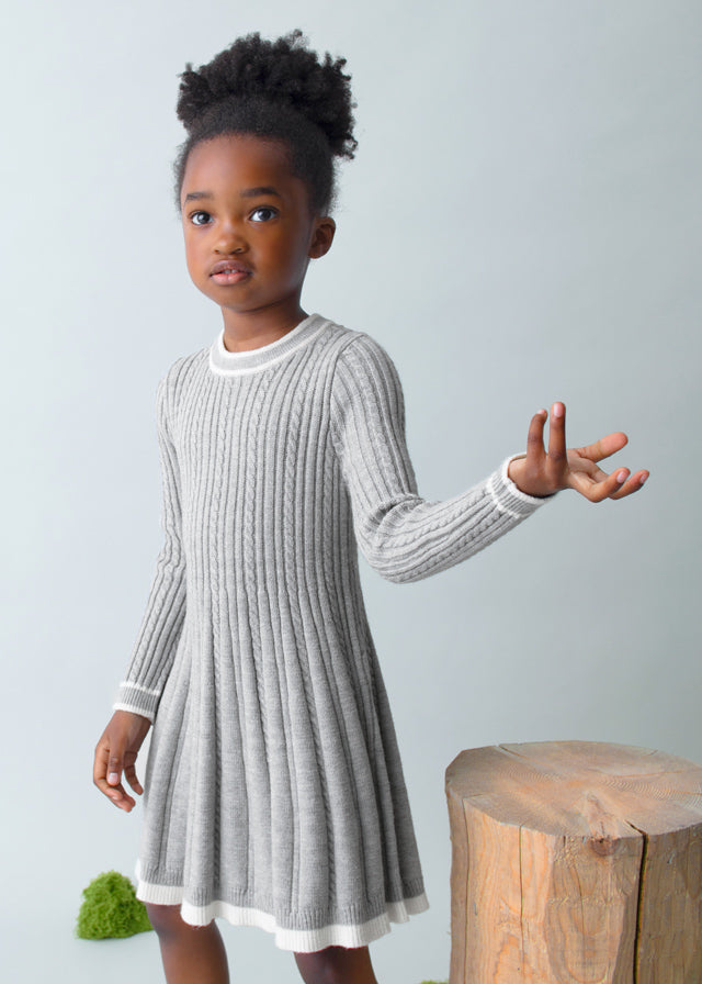 Ribbed Knit Sweater Dress