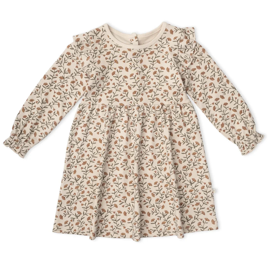 Organic Ruffle Sleeve Dress | Rustbloom