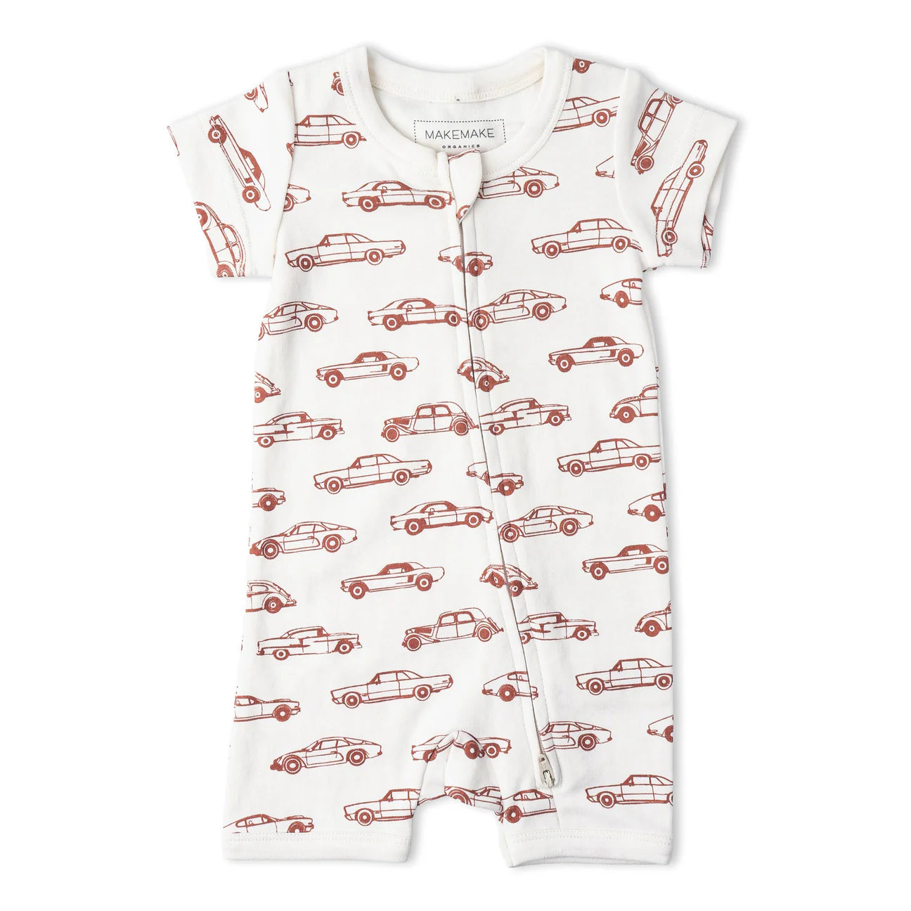 Short Zip Romper | Cars