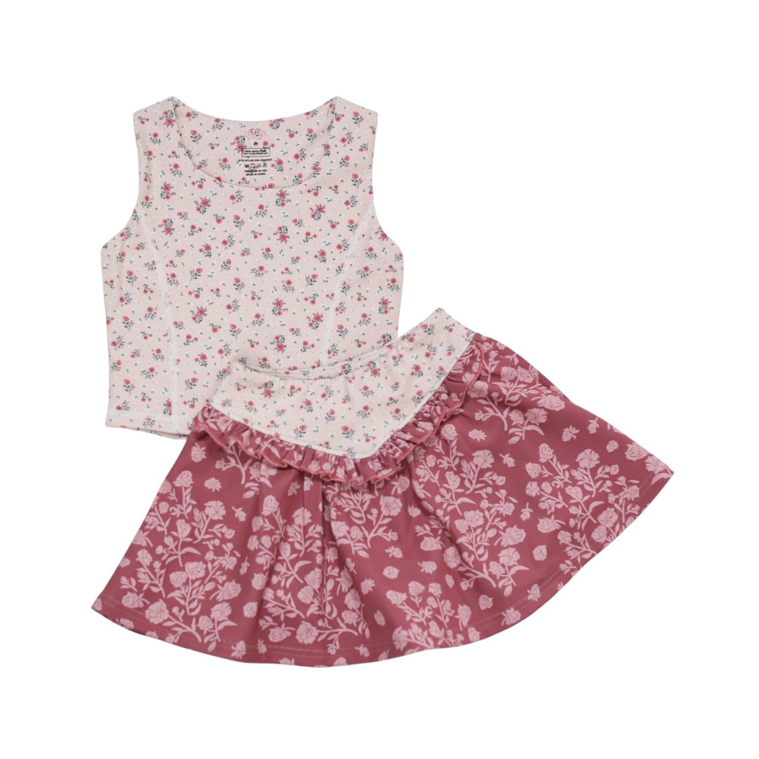 Play Skort Set | Taupe Floral
