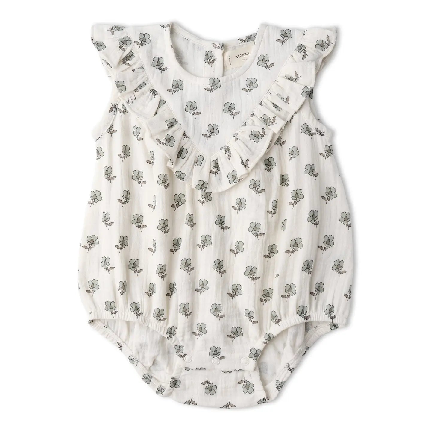 Sleeveless Ruffle Bubble Romper | Poppy