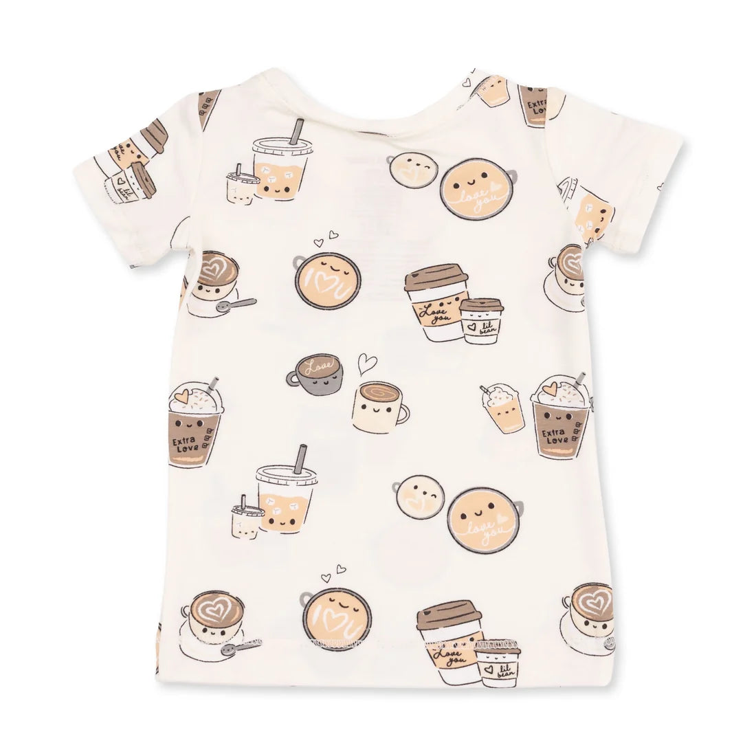 Short Sleeve Pajama Set | Love You a Latte