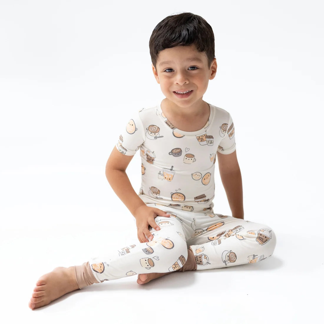Short Sleeve Pajama Set | Love You a Latte