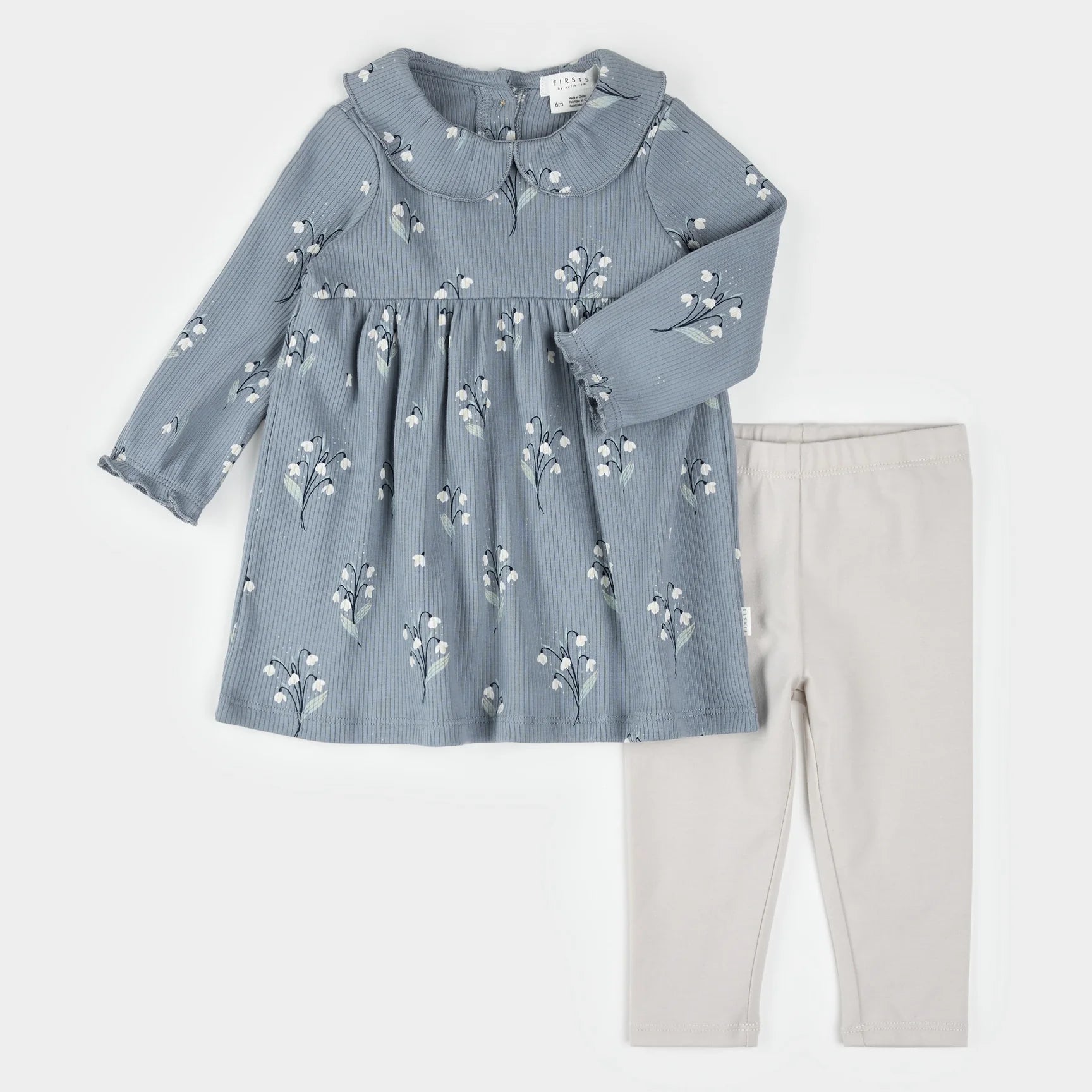 Snowdrop Ribbed Dress Set