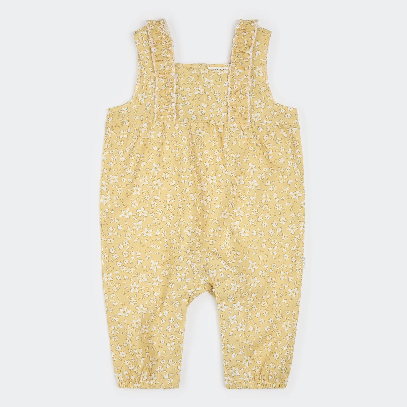 Daffodil Ruffle Cross Hatch Playsuit