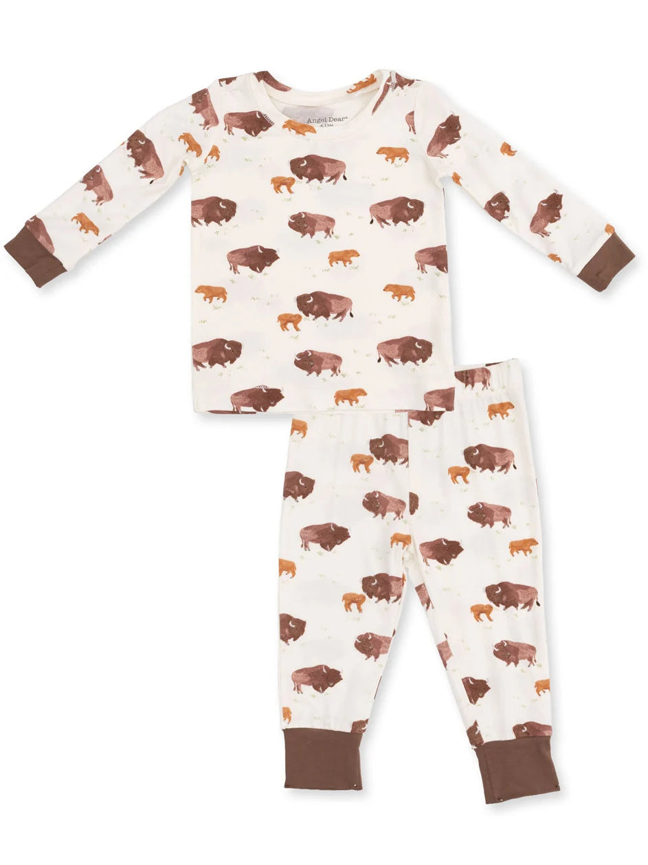 Long Sleeve Pajama Set | American Buffalo