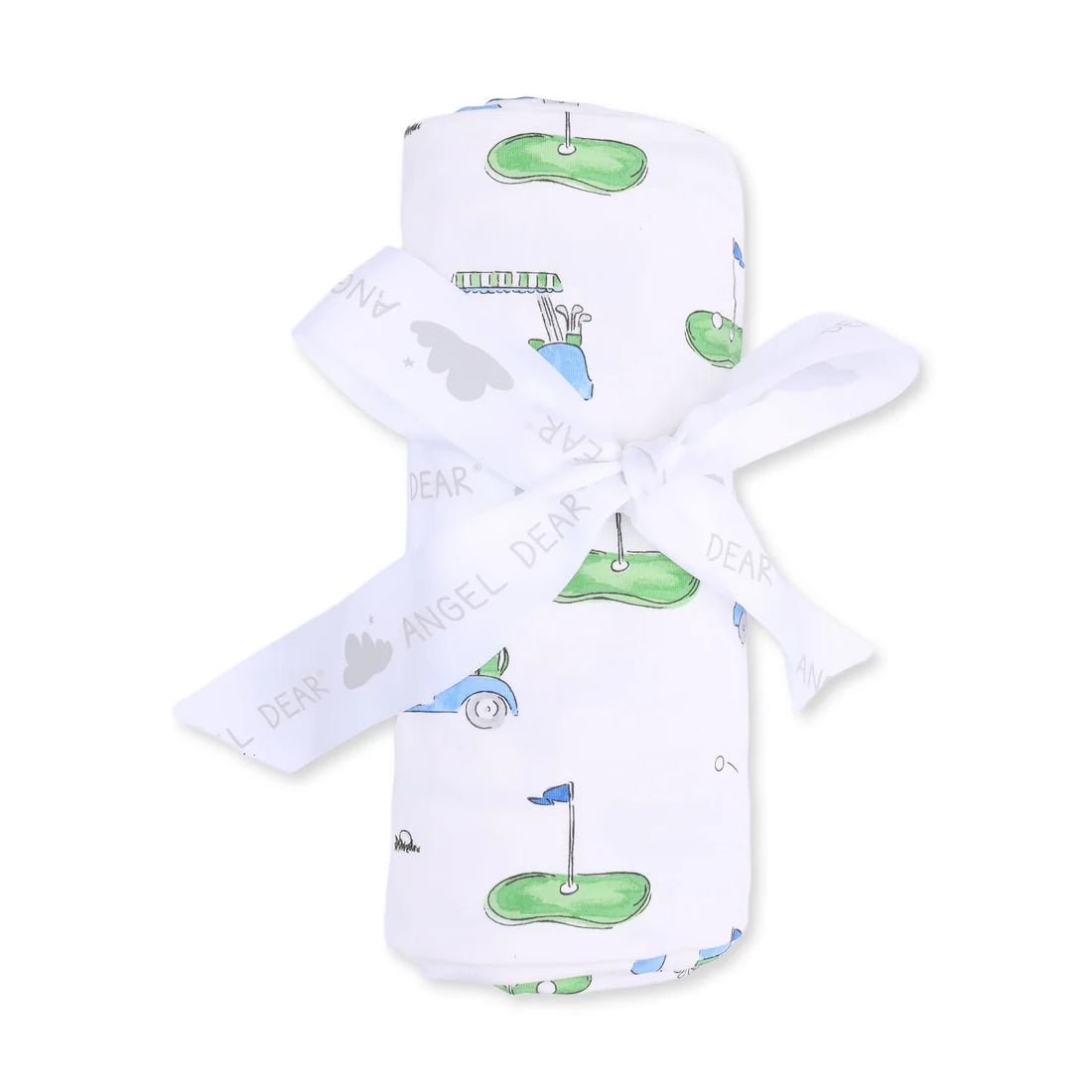 Swaddle Blanket | Golf Carts Blue