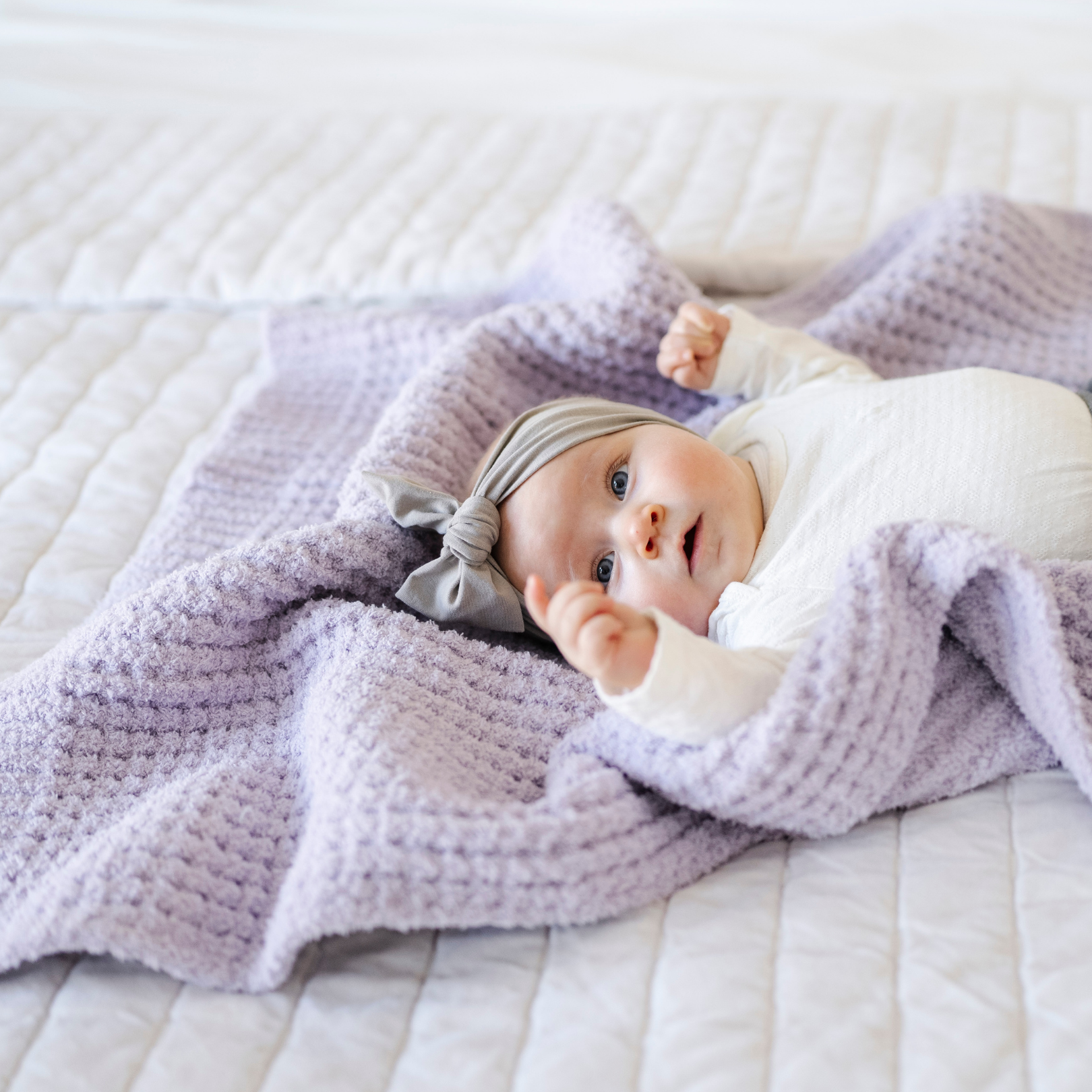 Waffle Knit Receiving Blankets