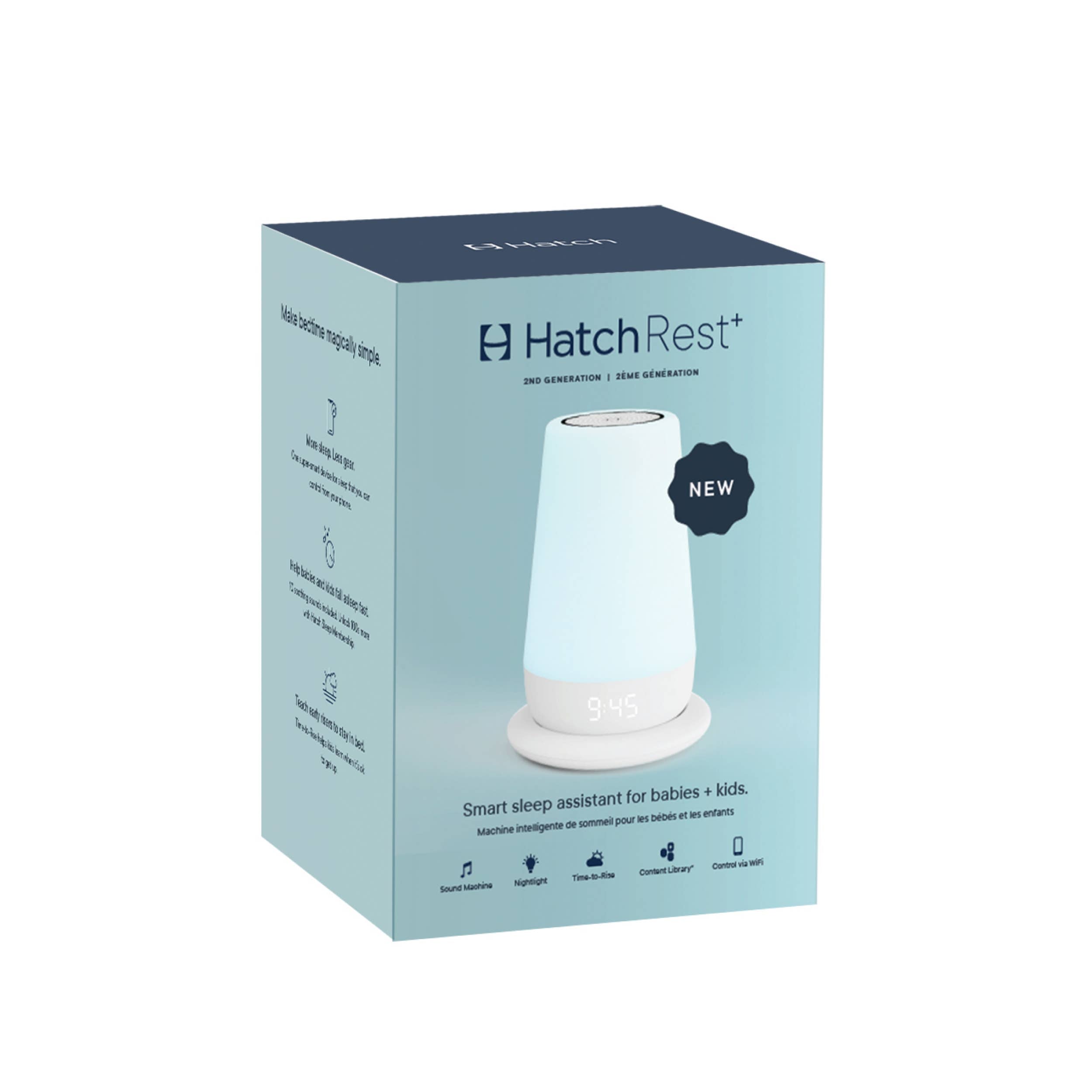 Hatch Rest+ 2nd Gen Night Light, Sound Machine, with Battery