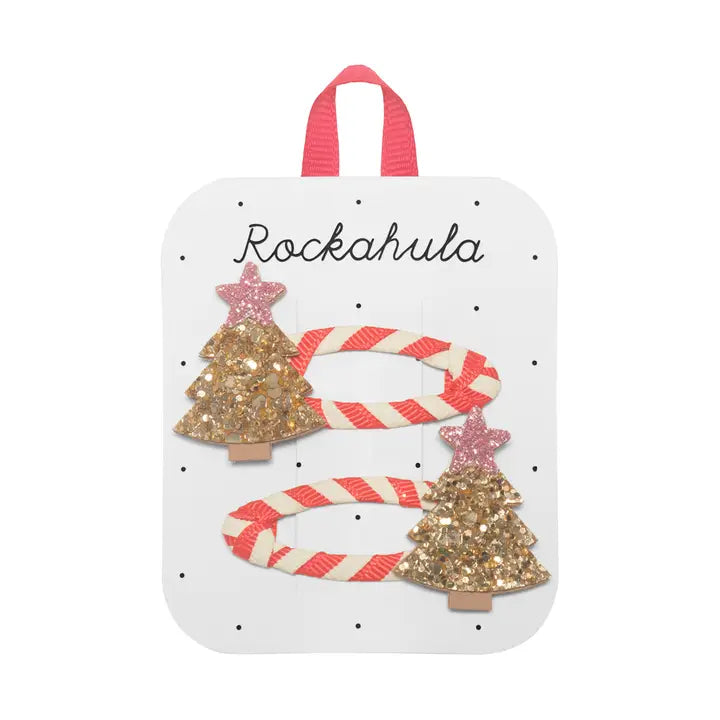 Stripy Christmas Tree Clips