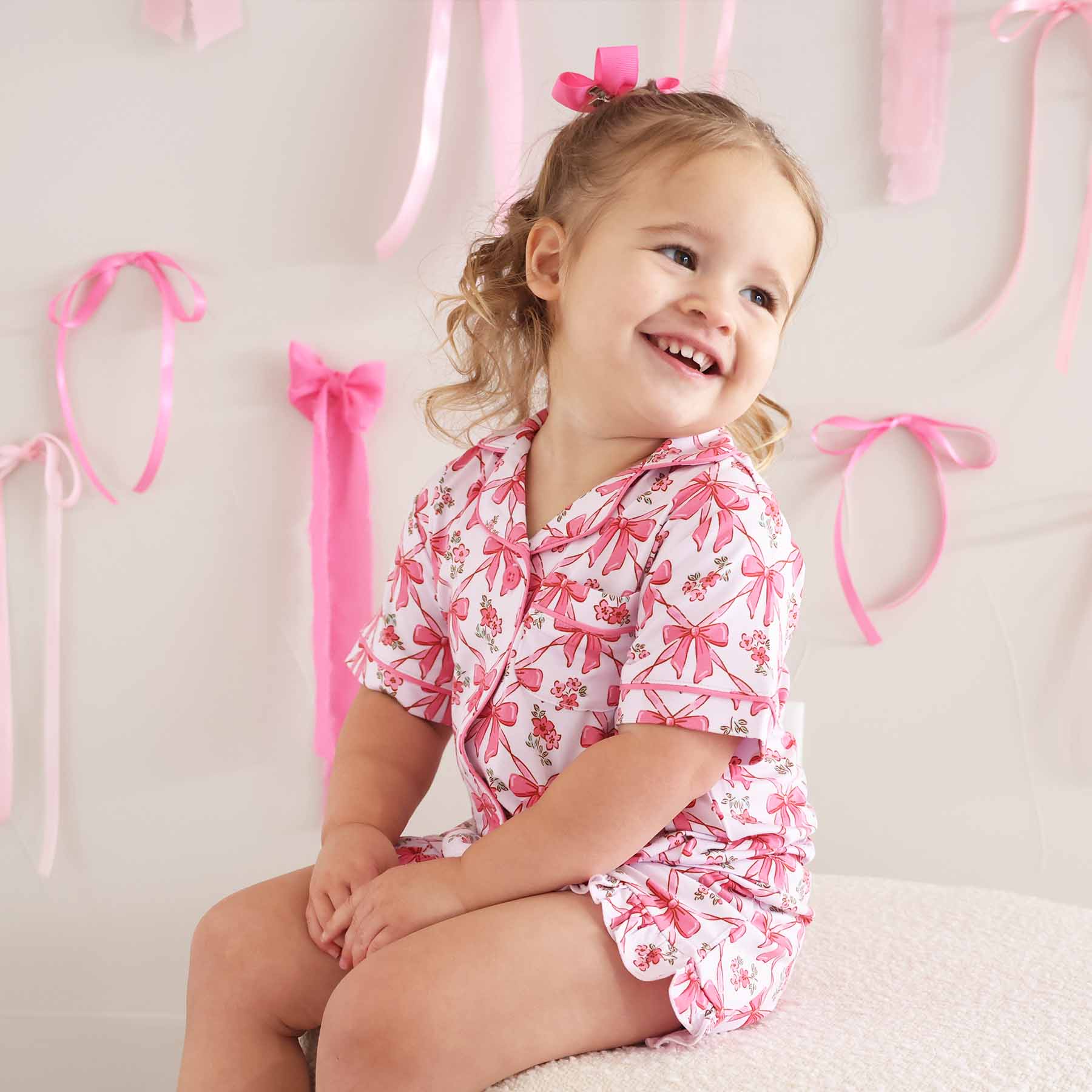 Two Piece Short Lounge Set | Bow Besties