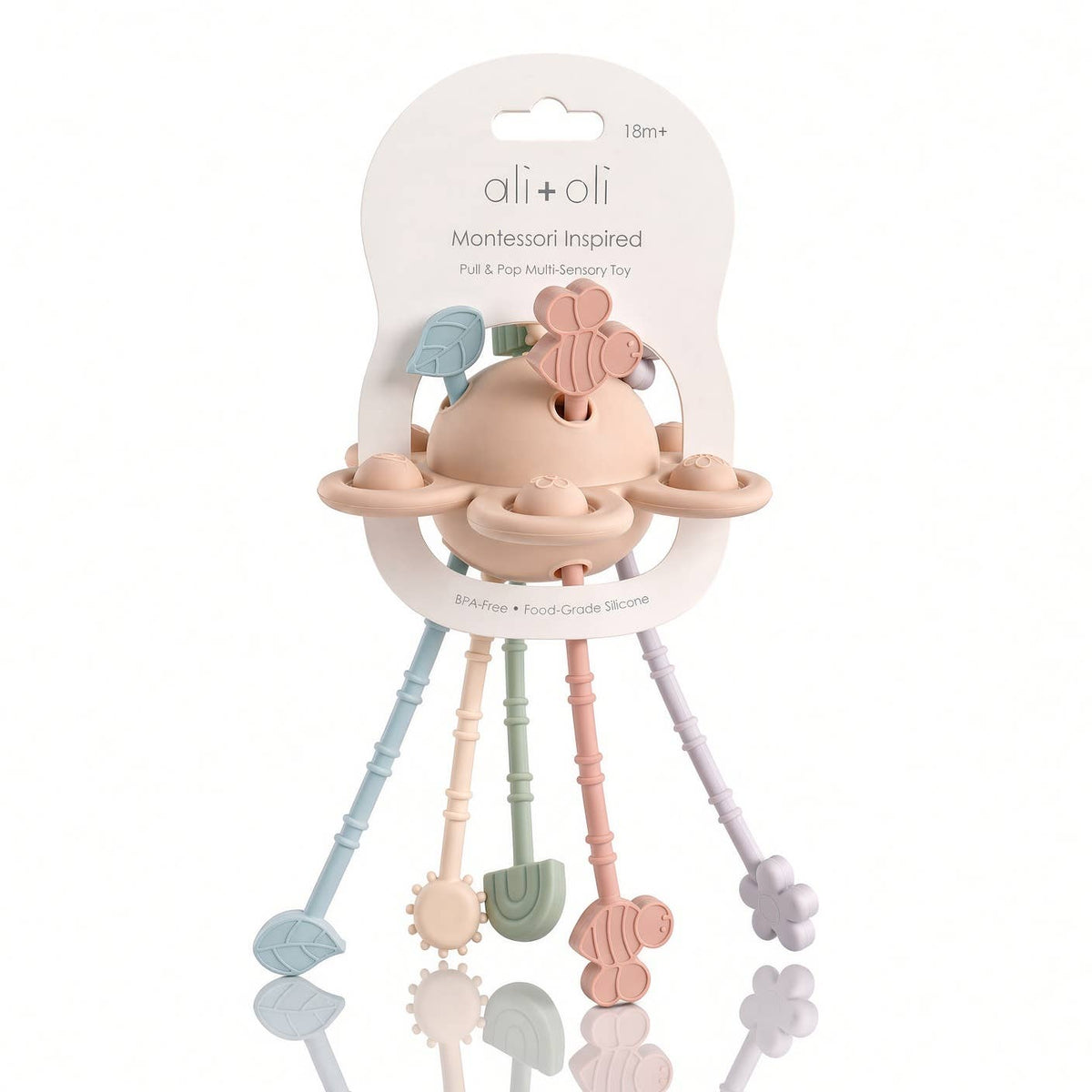 Ali+Oli Montessori Multi-Sensory Pull & Pop Toy