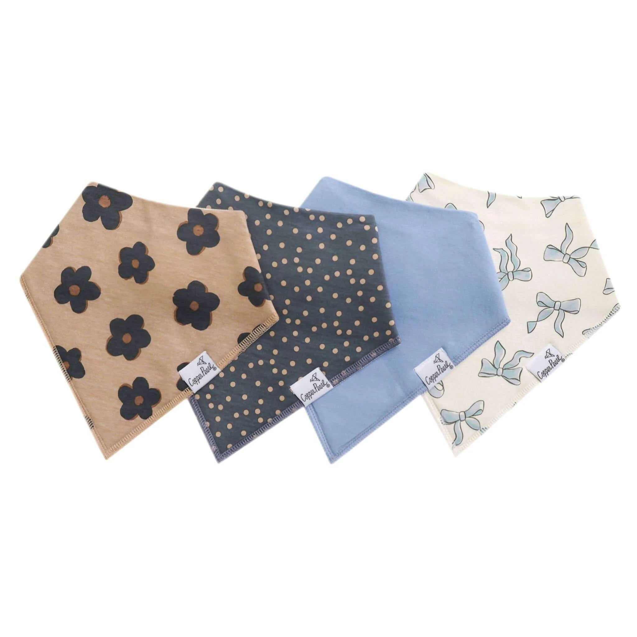 Copper Pearl Bandana Bib Set (4-pack)