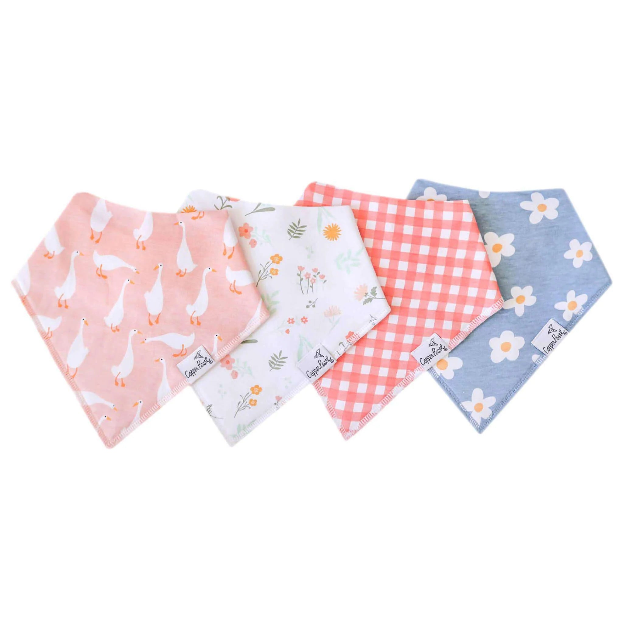 Copper Pearl Bandana Bib Set (4-pack)