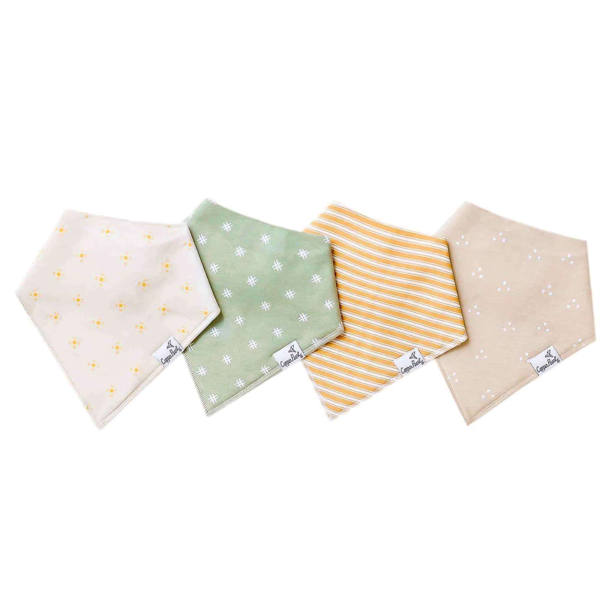Copper Pearl Bandana Bib Set (4-pack)