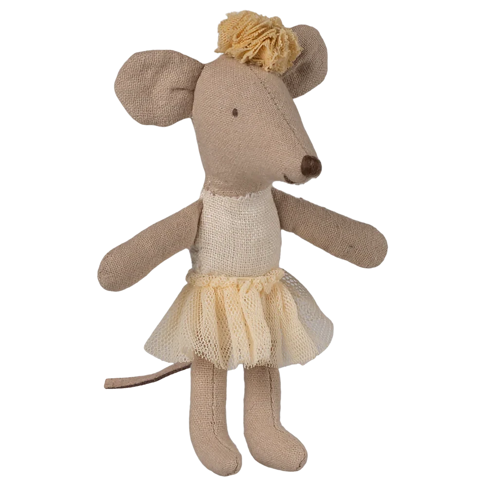 Little Sister Ballerina Mouse | Off White