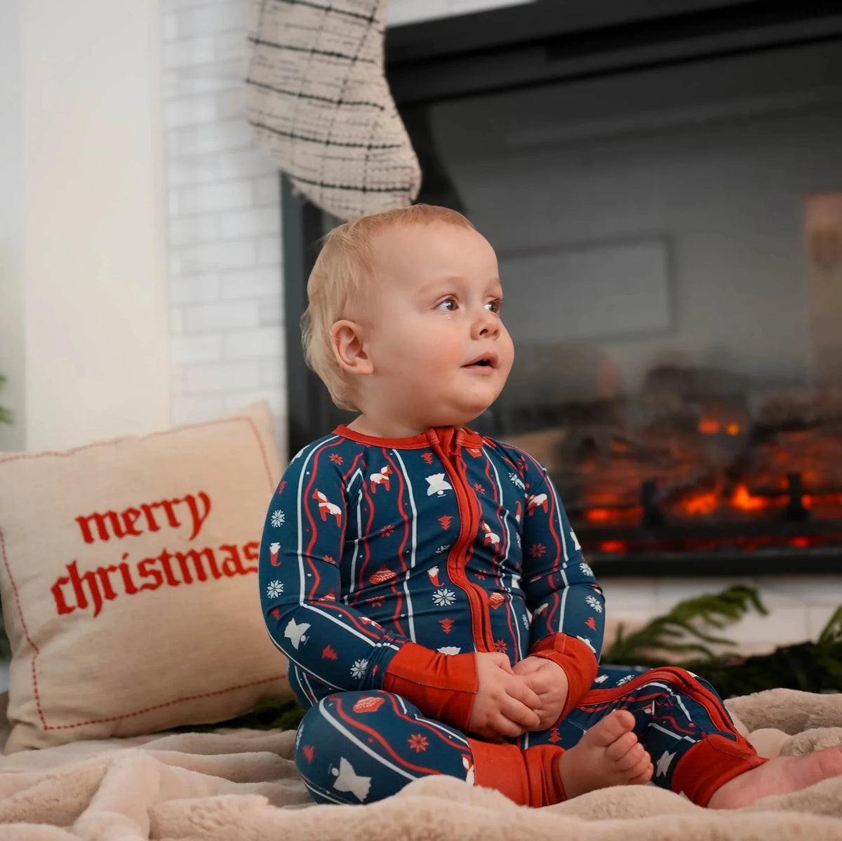 Navy Blue Nordic Nights Zippy | Local Littles