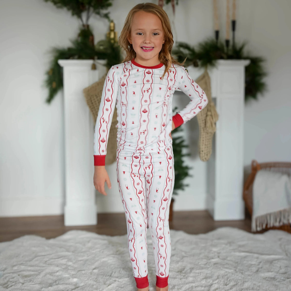 White Nordic Nights Two Piece PJ | Local Littles