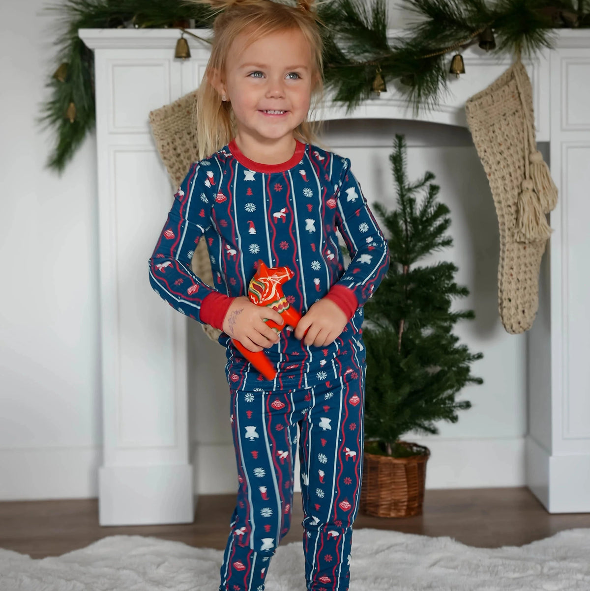 Navy Blue Nordic Nights Two Piece PJ | Local Littles