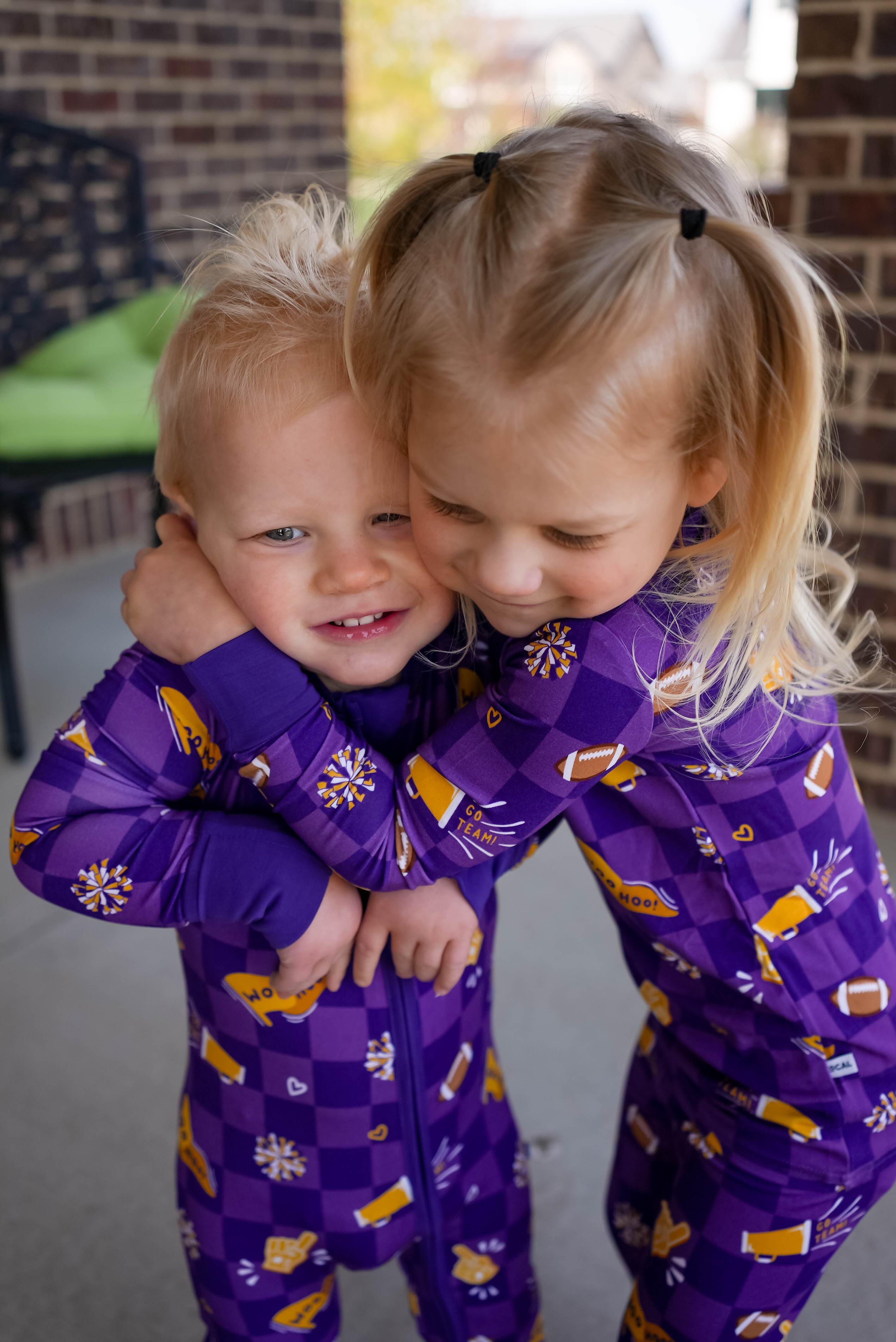 Purple & Gold Rally Romper | Local Littles