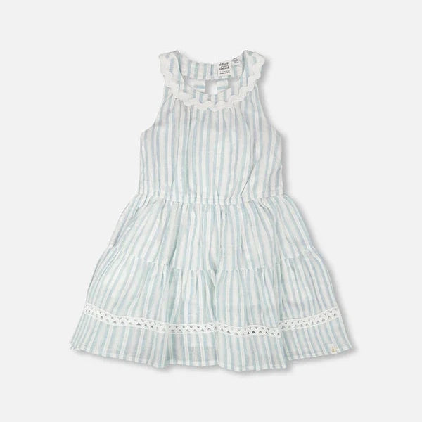 Multi-Tiered Striped Dress