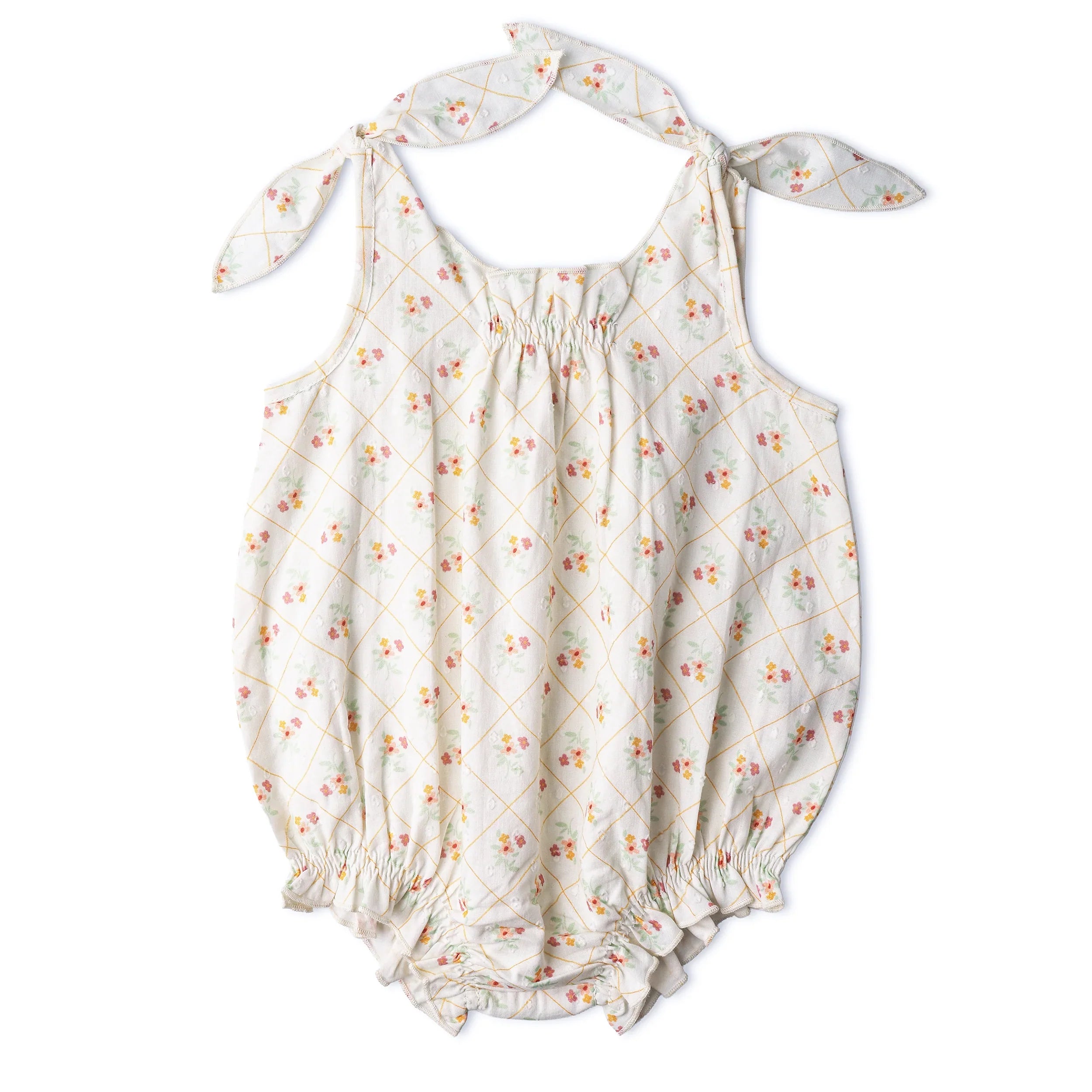 Tie Shoulder Bubble Romper | Spring Weave