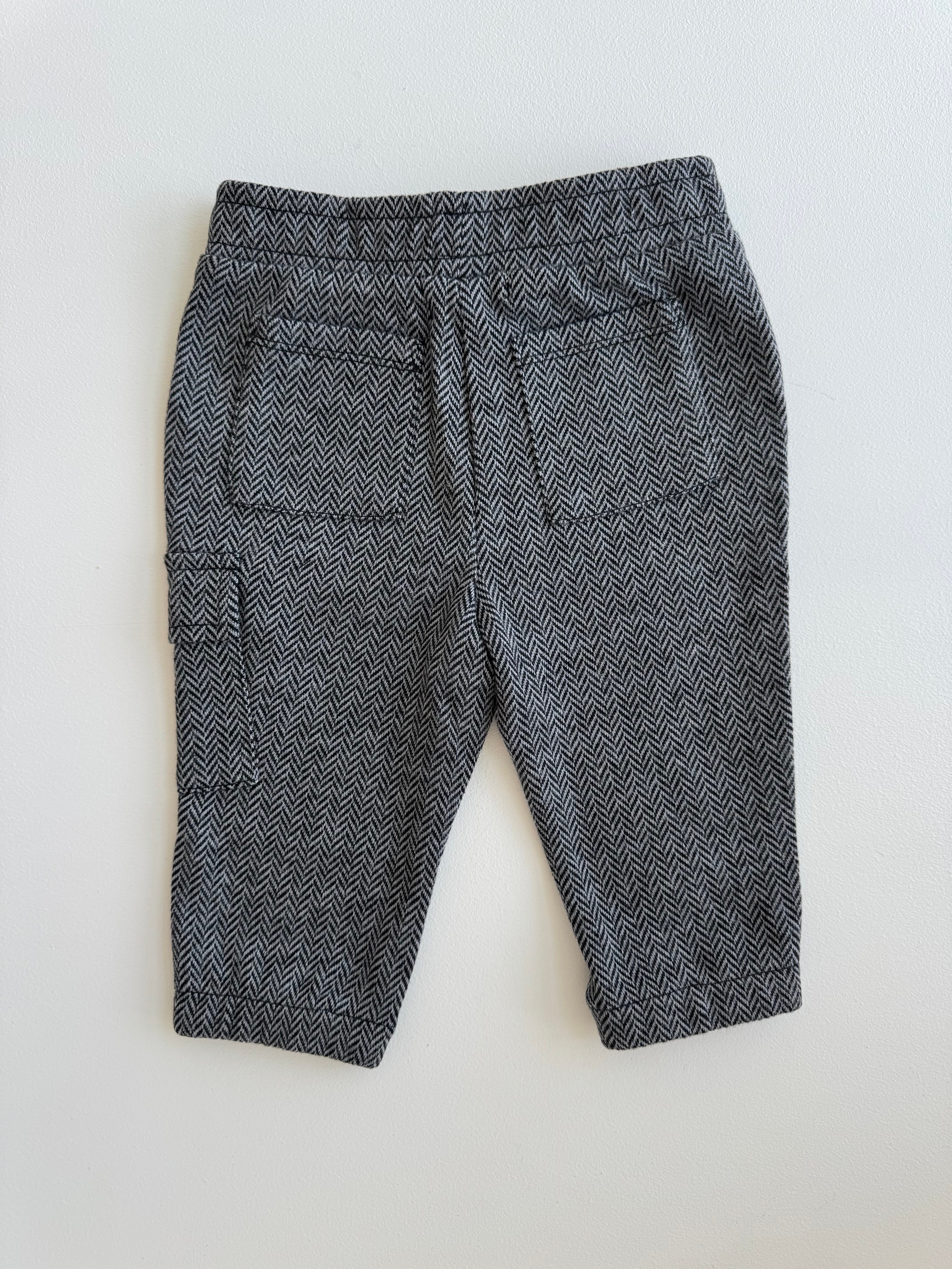 Shadow Jacquard Knit Full Zip Over Shirt & Knit Joggers