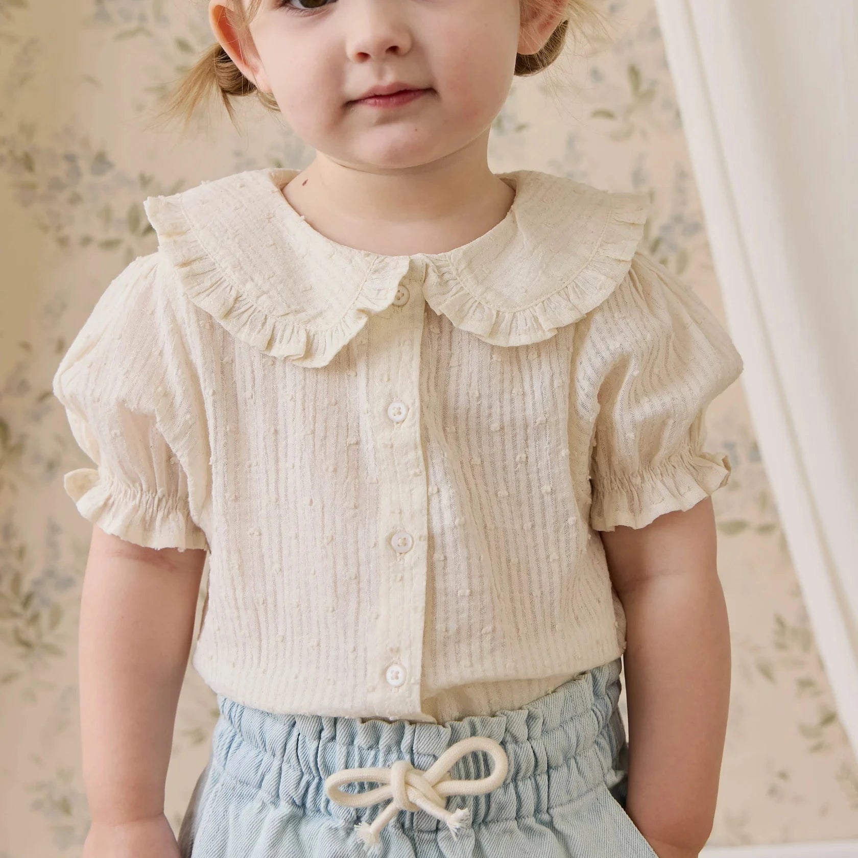 Organic Cotton Bowie Blouse | Parchment