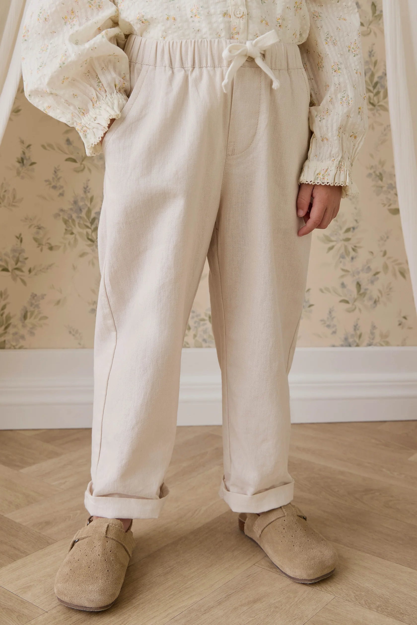 Ali Linen/Cotton Pant | Natural