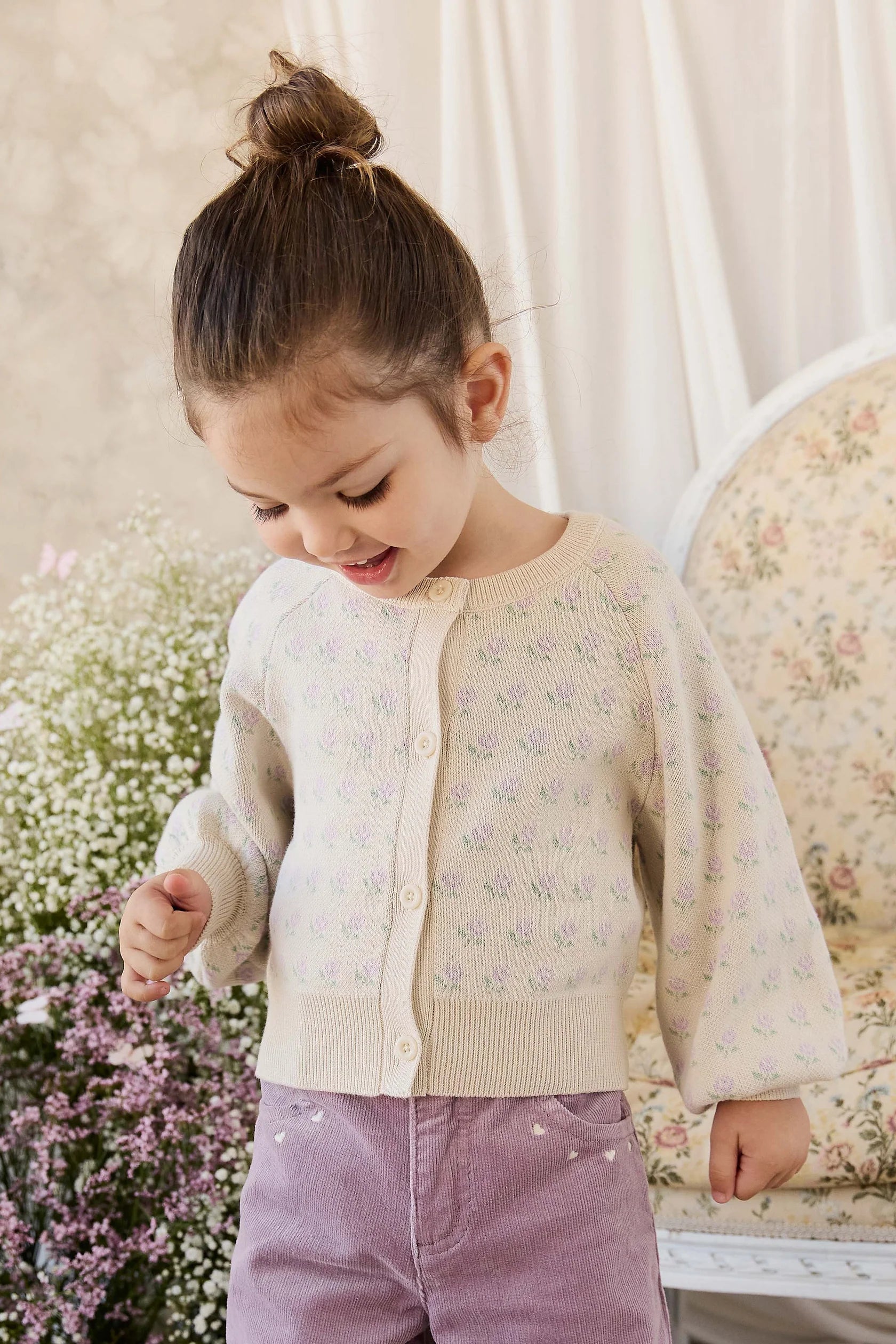 Evie Knitted Cardigan | Vanilla