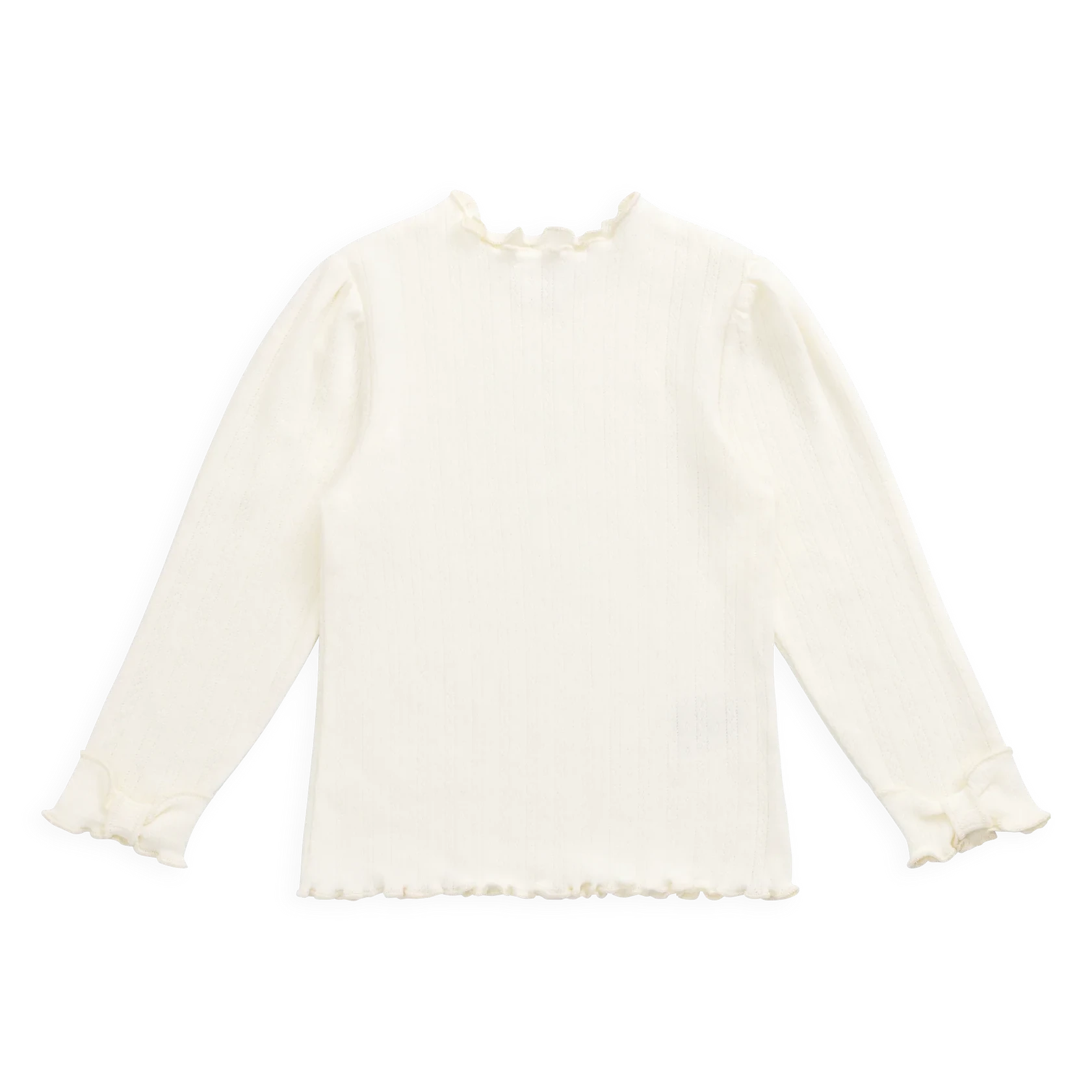 Organic Cotton Pointelle Eliane Top | Parchment