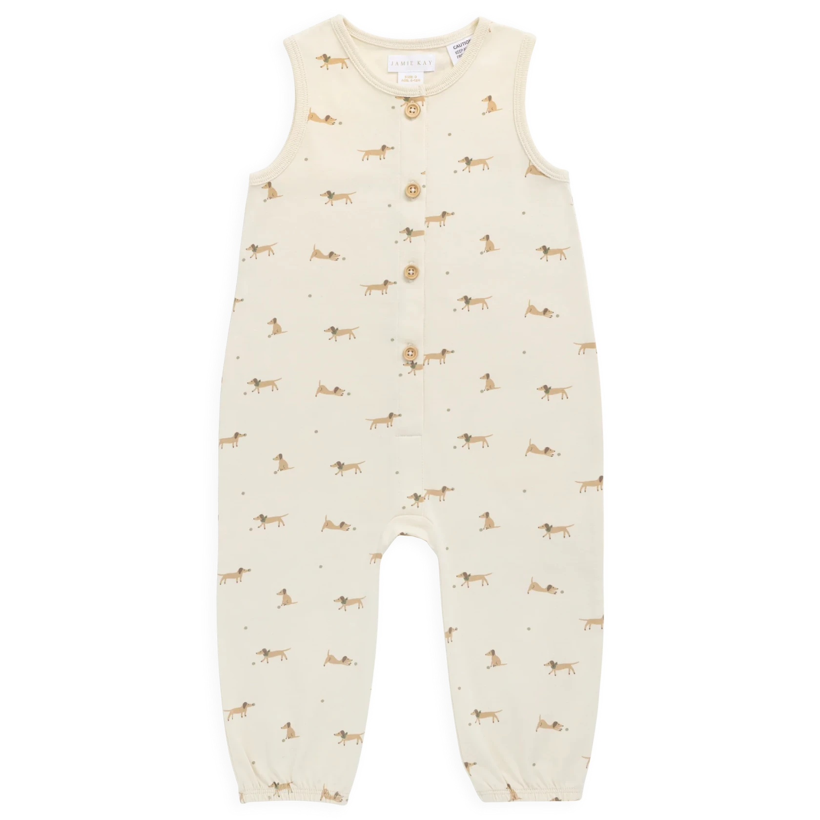 Organic Cotton Rupert Onepiece | Play Ball Cassava