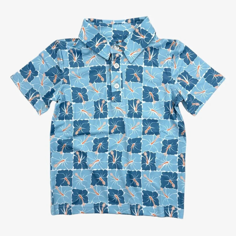 Scottie Performance Polo UPF | Hibiscus Trails