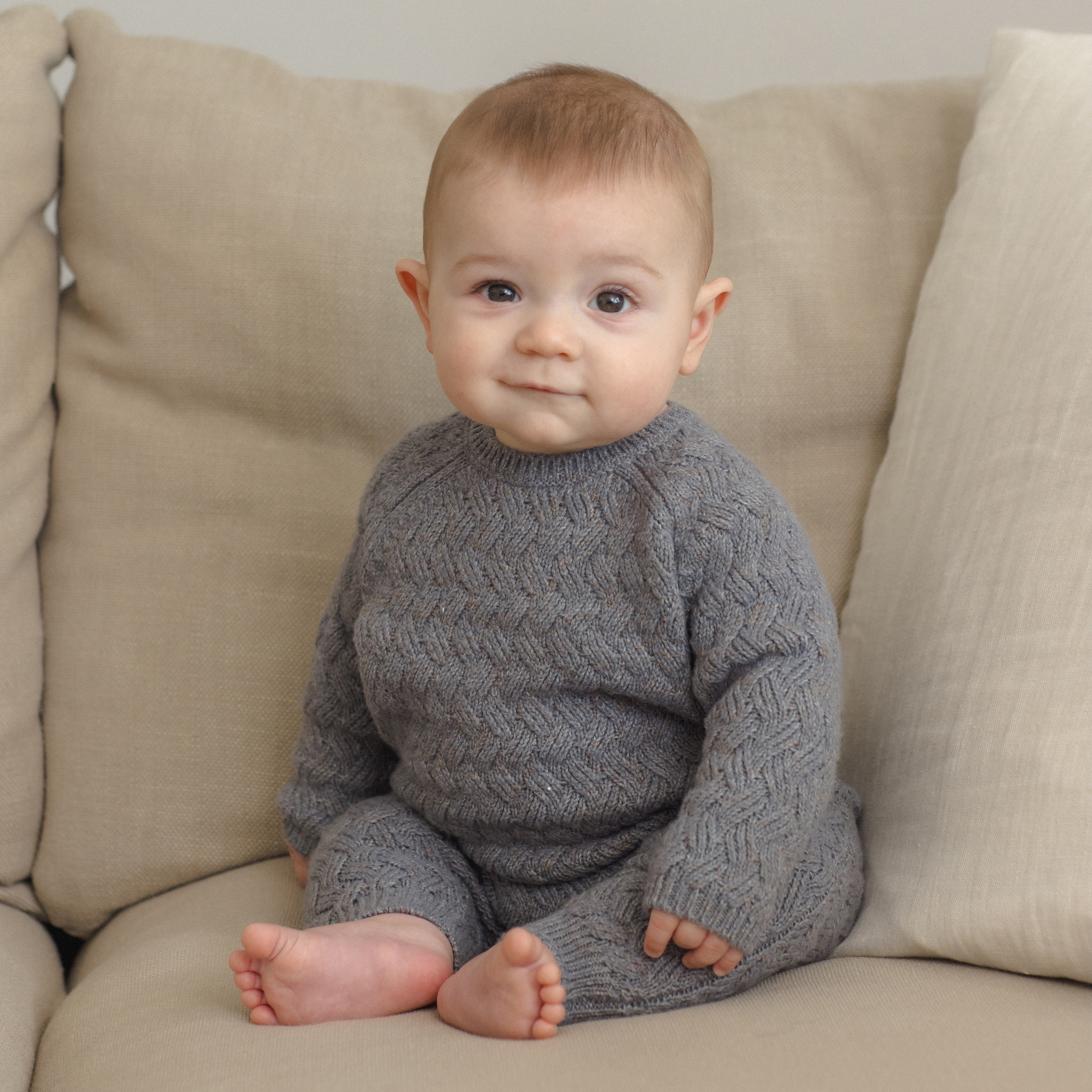 Knit Sweater and Pant Set | Heathered Slate