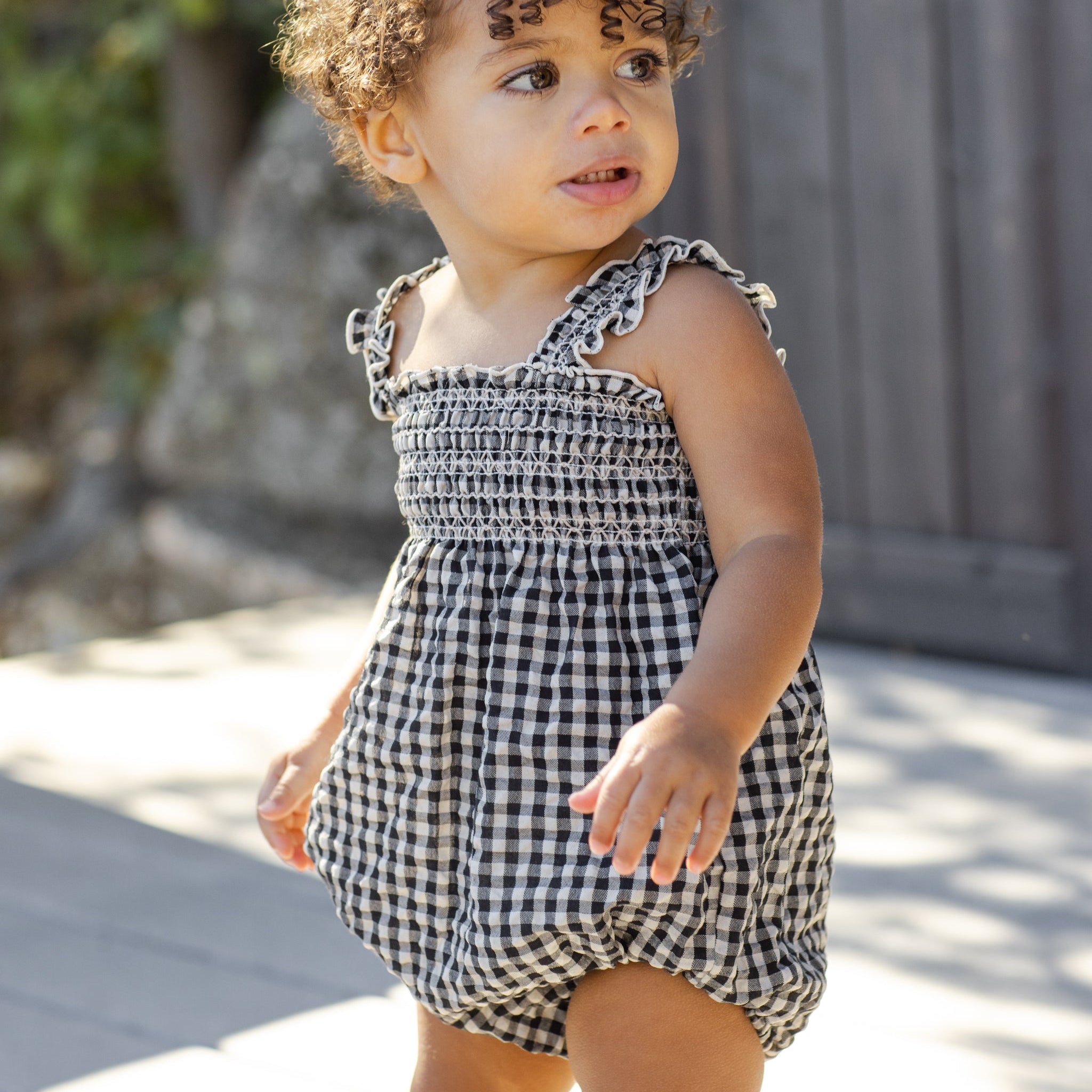 Julia Romper | Black Check