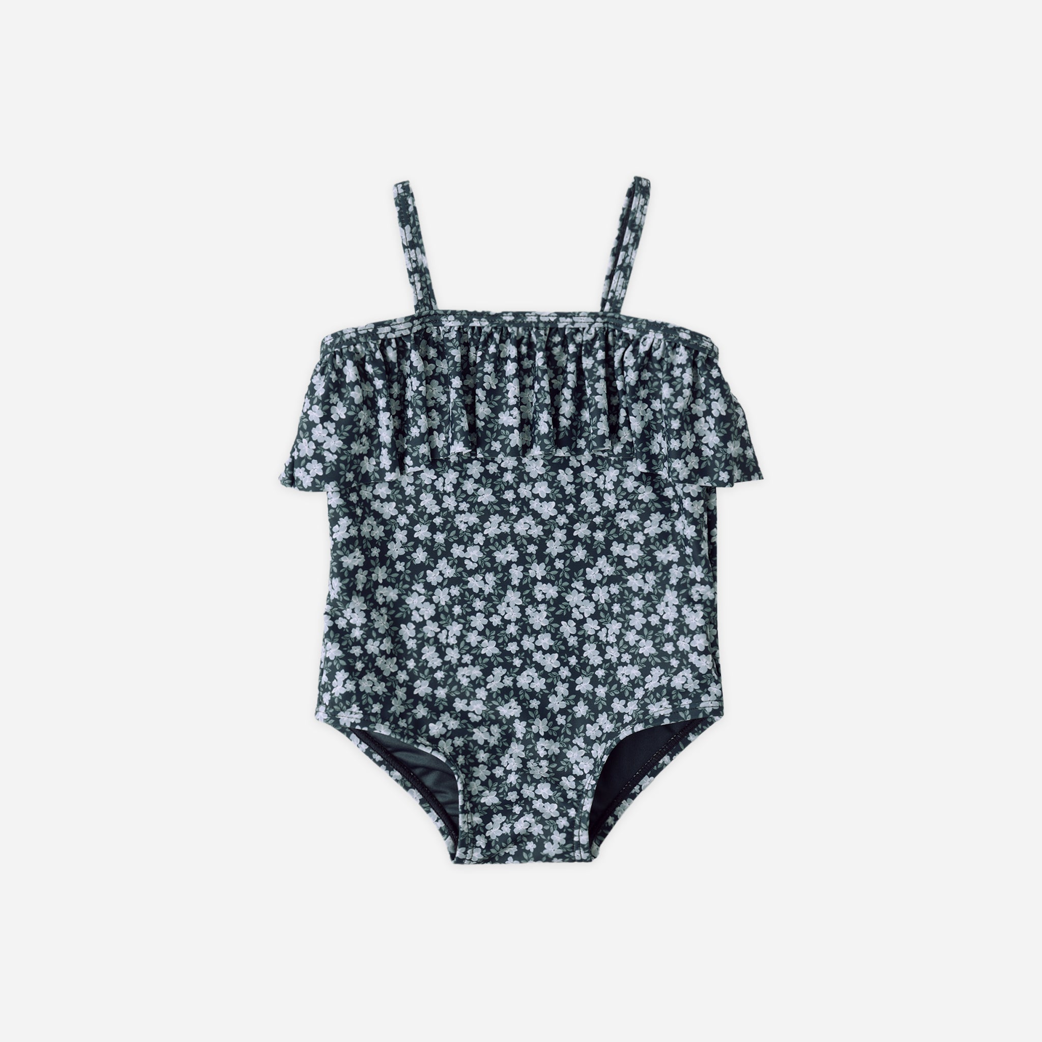 Ruffle One-Piece | Navy Floral