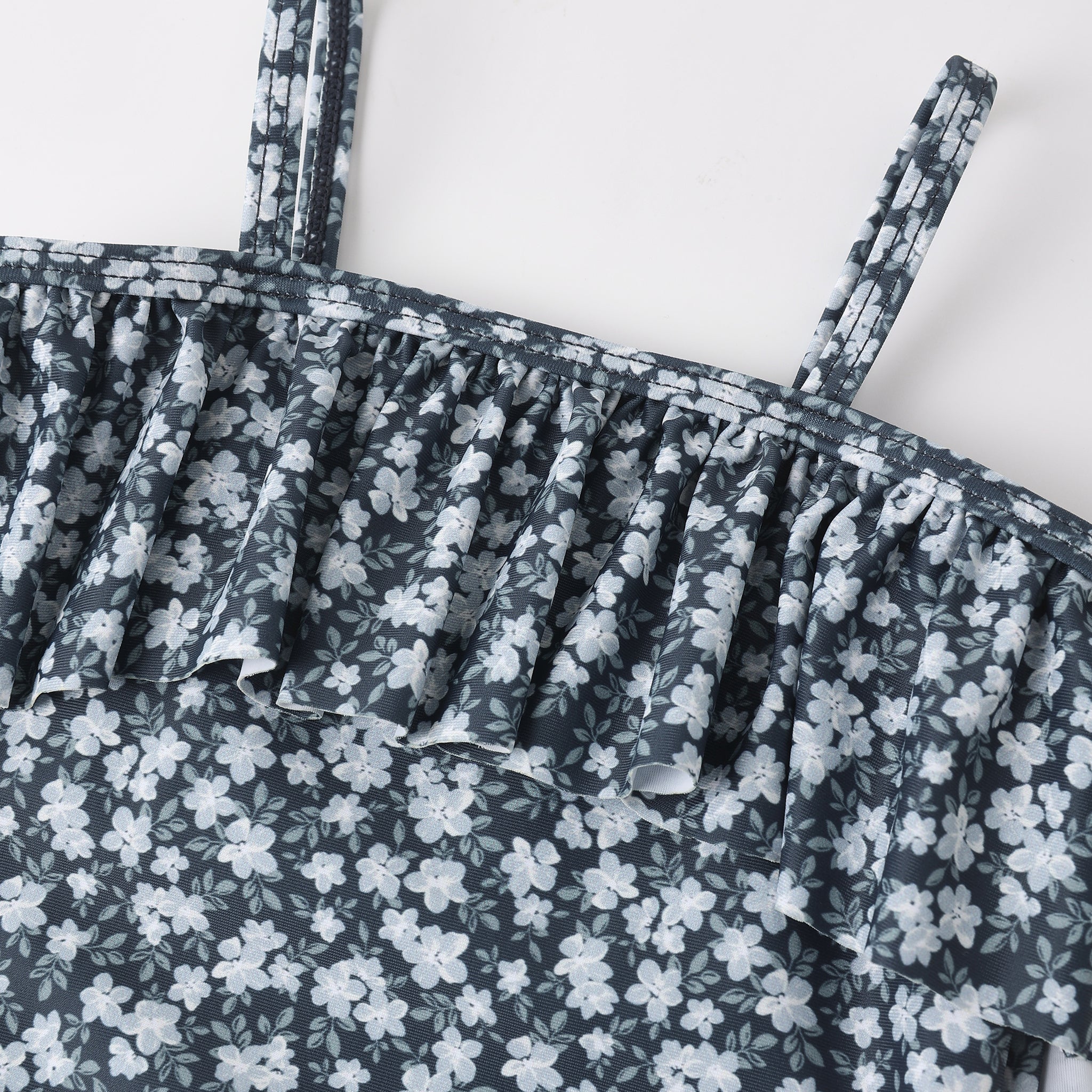 Ruffle One-Piece | Navy Floral